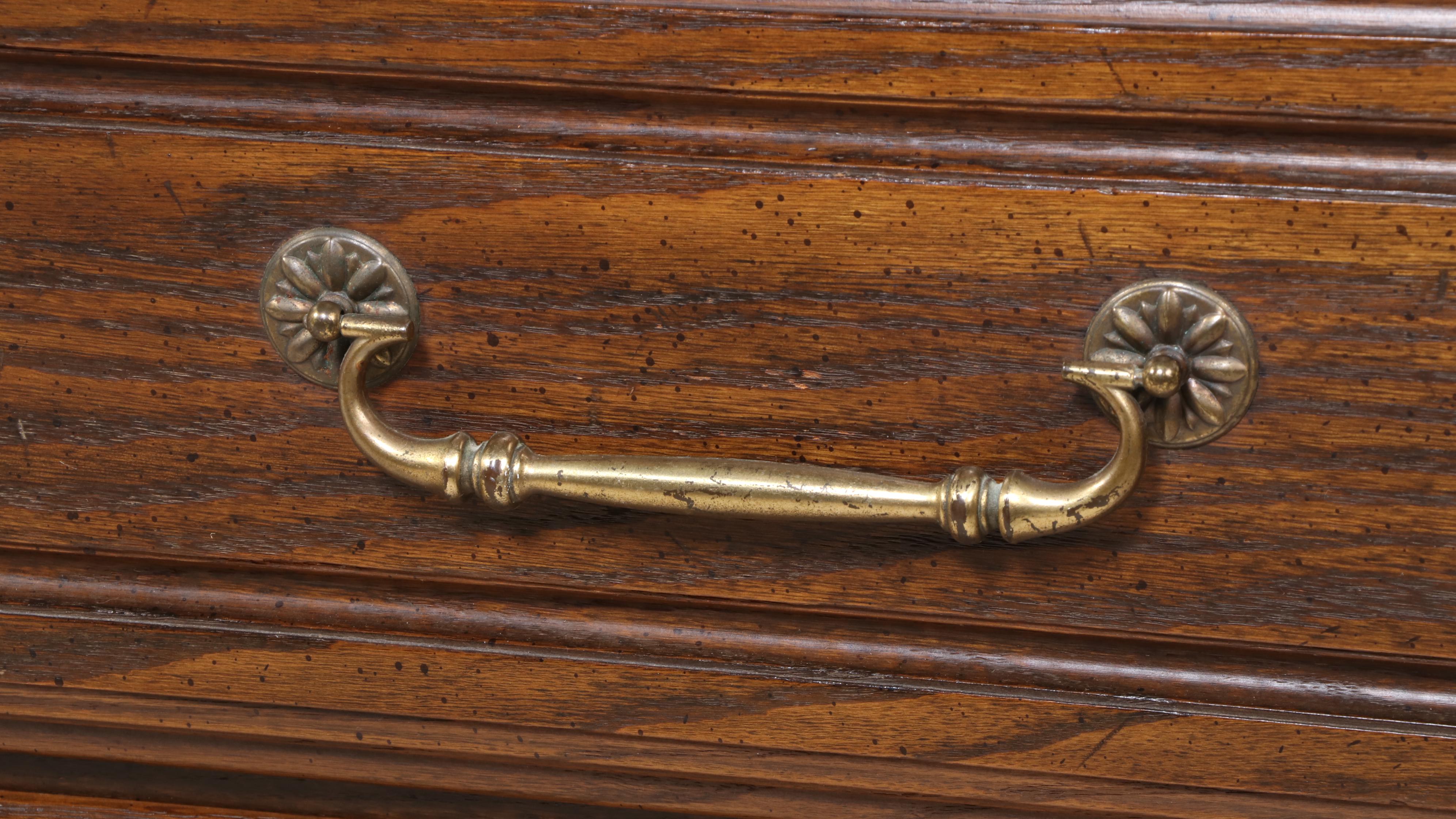 C.R. Atkin Co. Colonial Revival Style Walnut Dresser, Mid to Late 20th Century