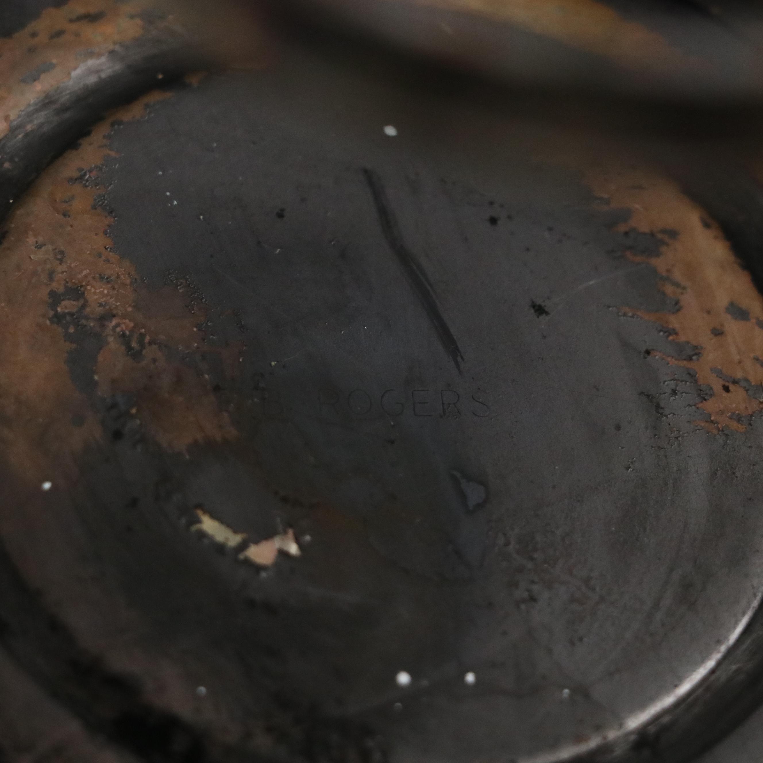 Oneida Silver Plate Footed Tray with Rogers Silver Plate Samovar