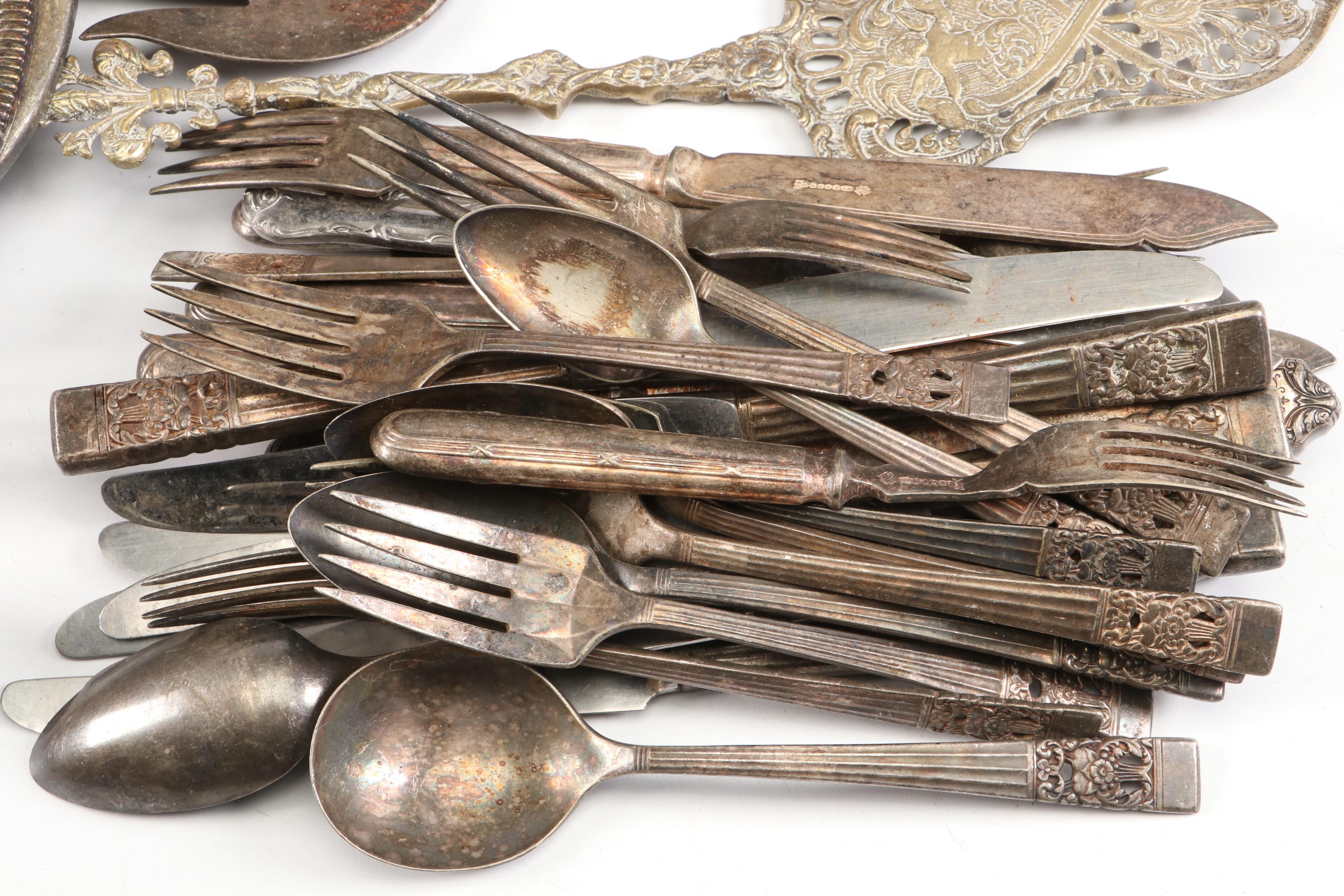 James Simpson Aesthetic Movement Pitcher with Silver Plate and Metal Collection