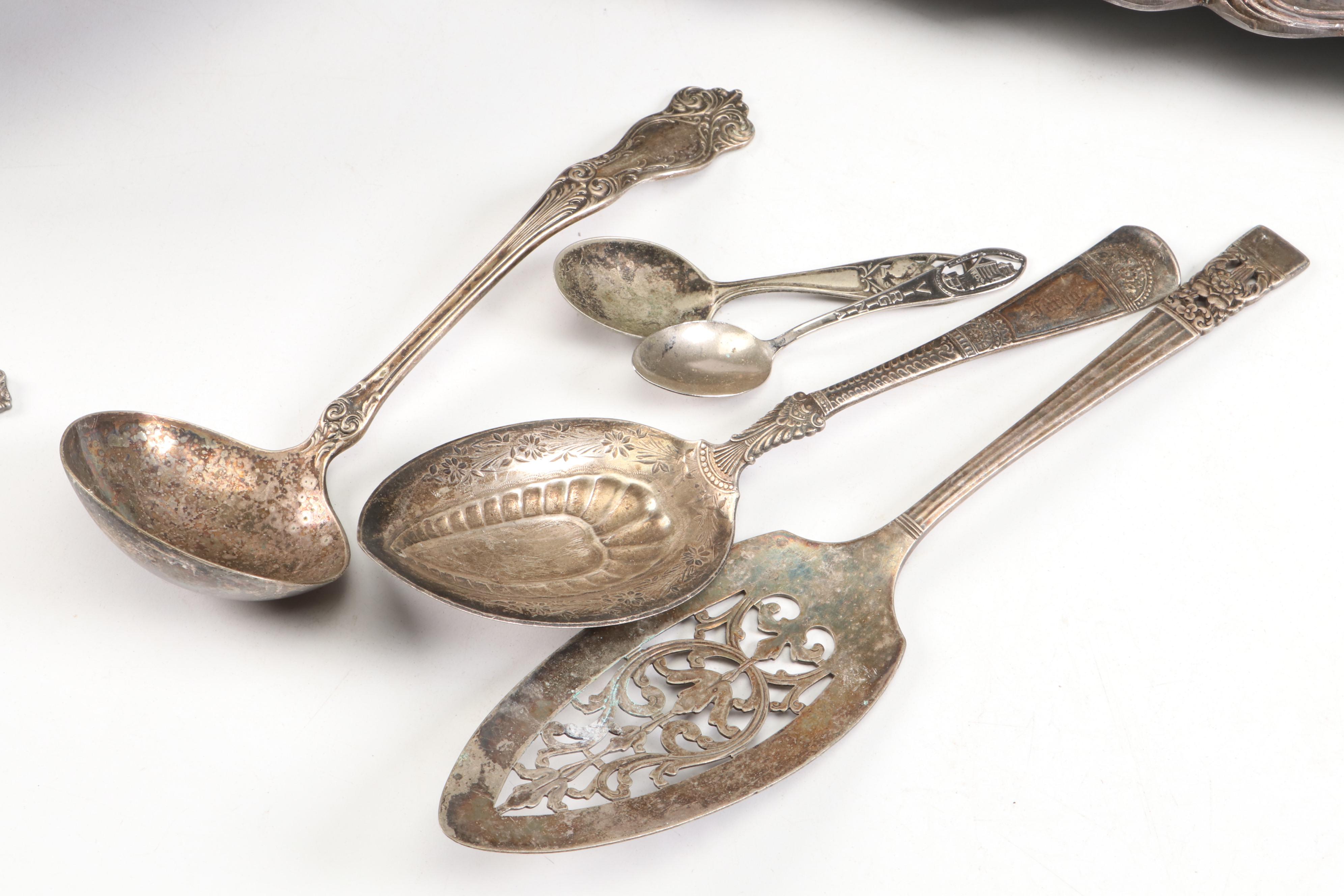 James Simpson Aesthetic Movement Pitcher with Silver Plate and Metal Collection