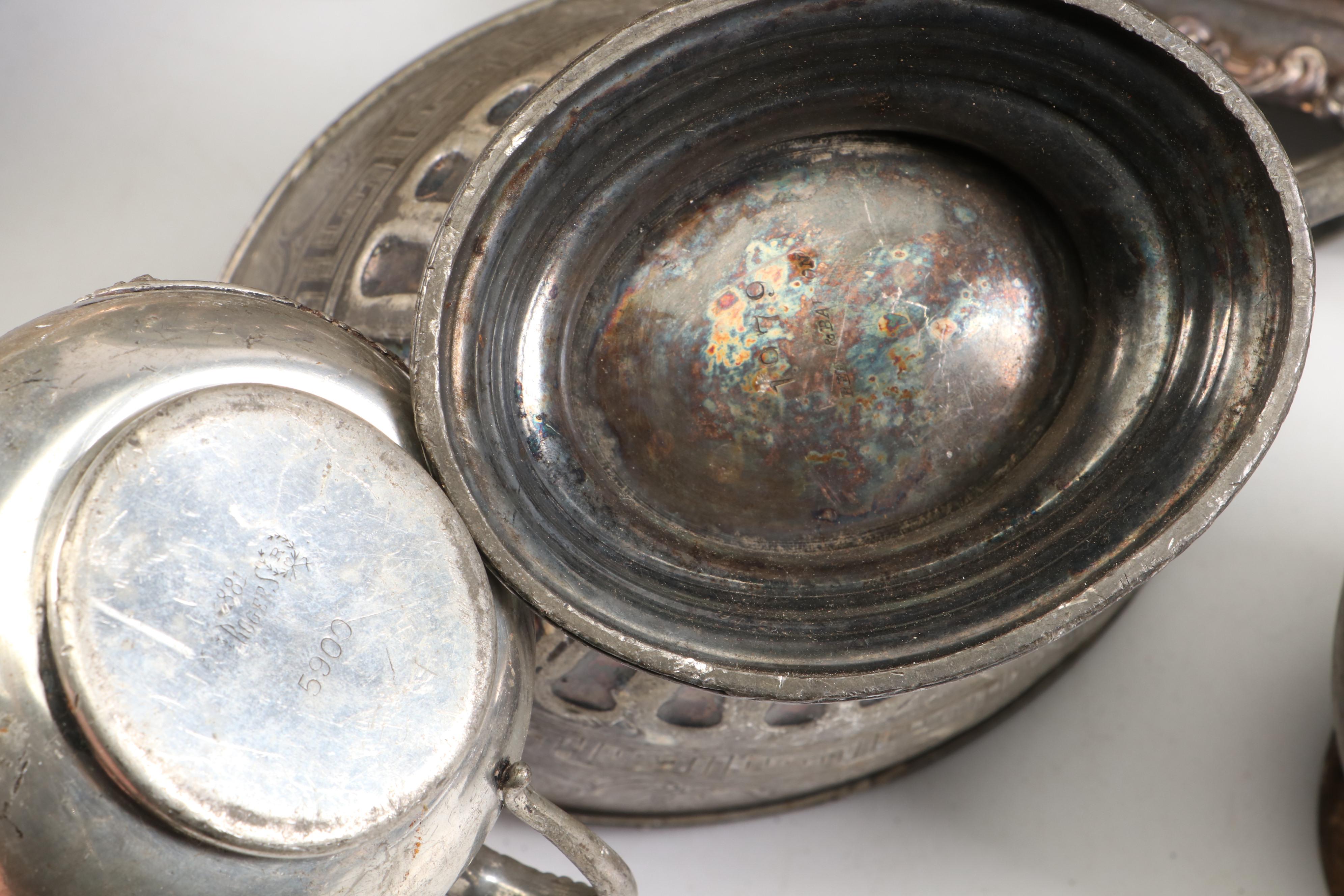 James Simpson Aesthetic Movement Pitcher with Silver Plate and Metal Collection