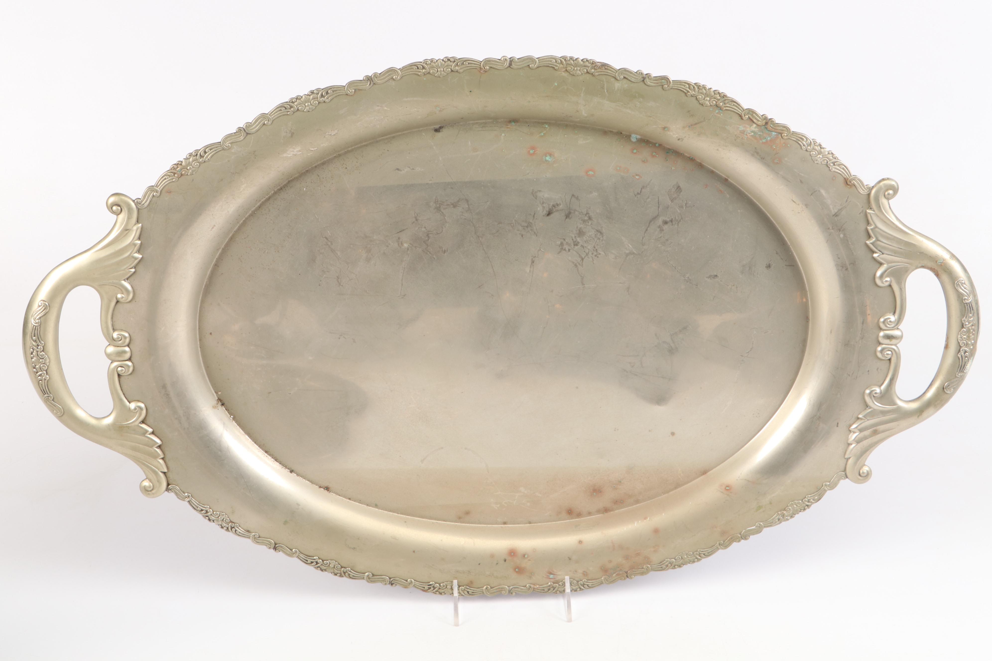 James Simpson Aesthetic Movement Pitcher with Silver Plate and Metal Collection