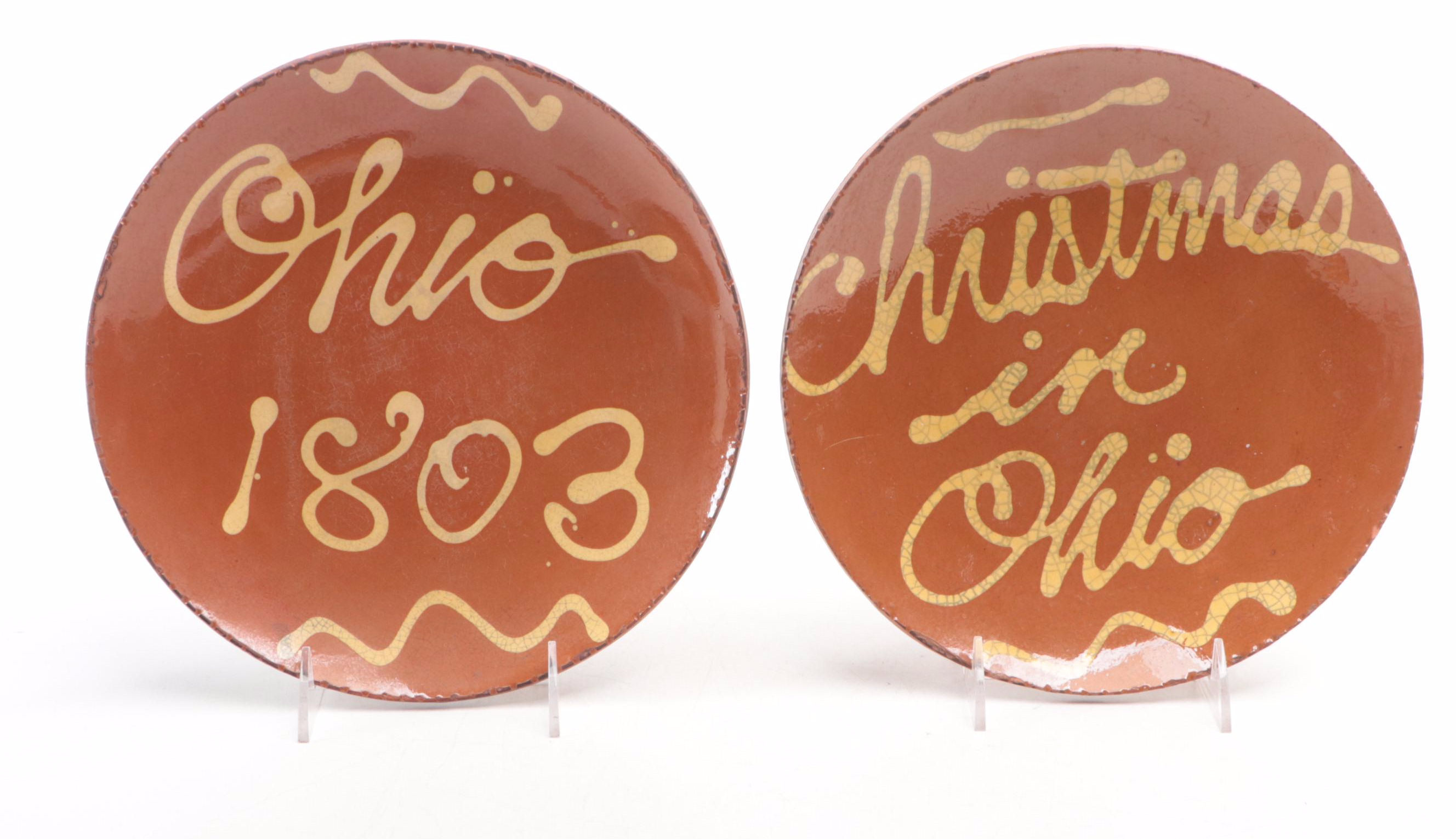 Turtle Creek Pottery, Cabin Craft by Cazan, Crocker & Springer Redware Decor