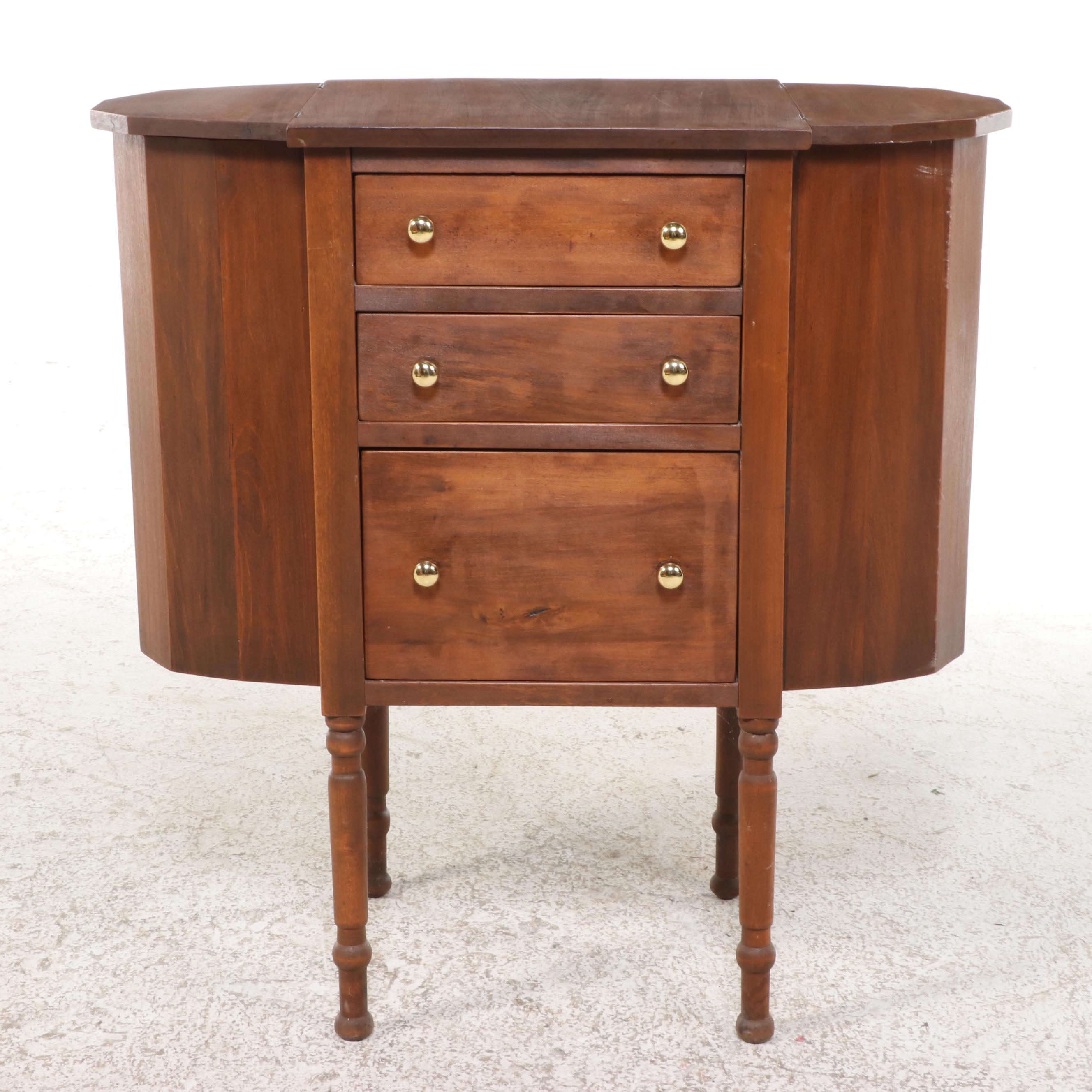 Federal Style Hardwood "Martha Washington" Sewing Stand