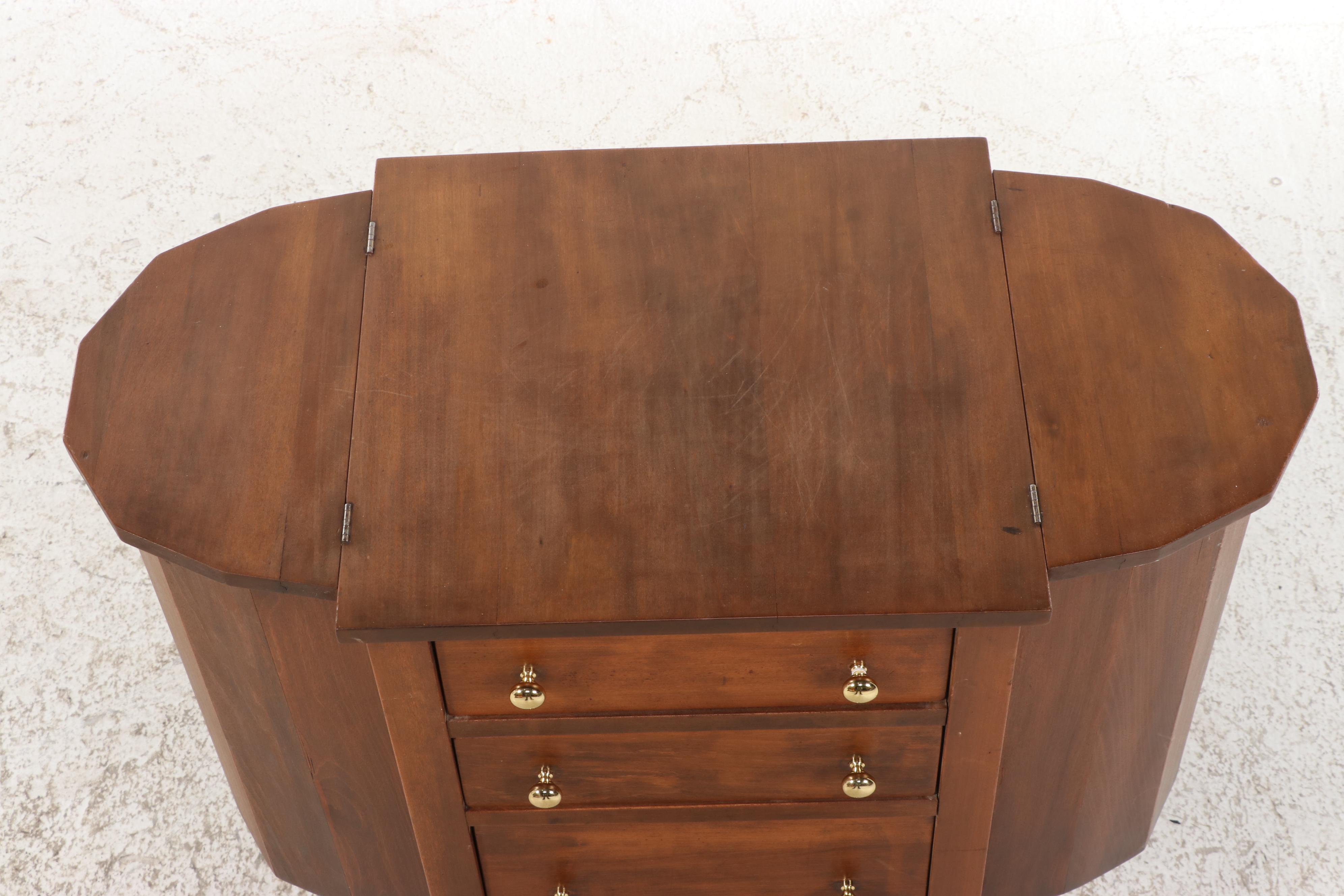 Federal Style Hardwood "Martha Washington" Sewing Stand