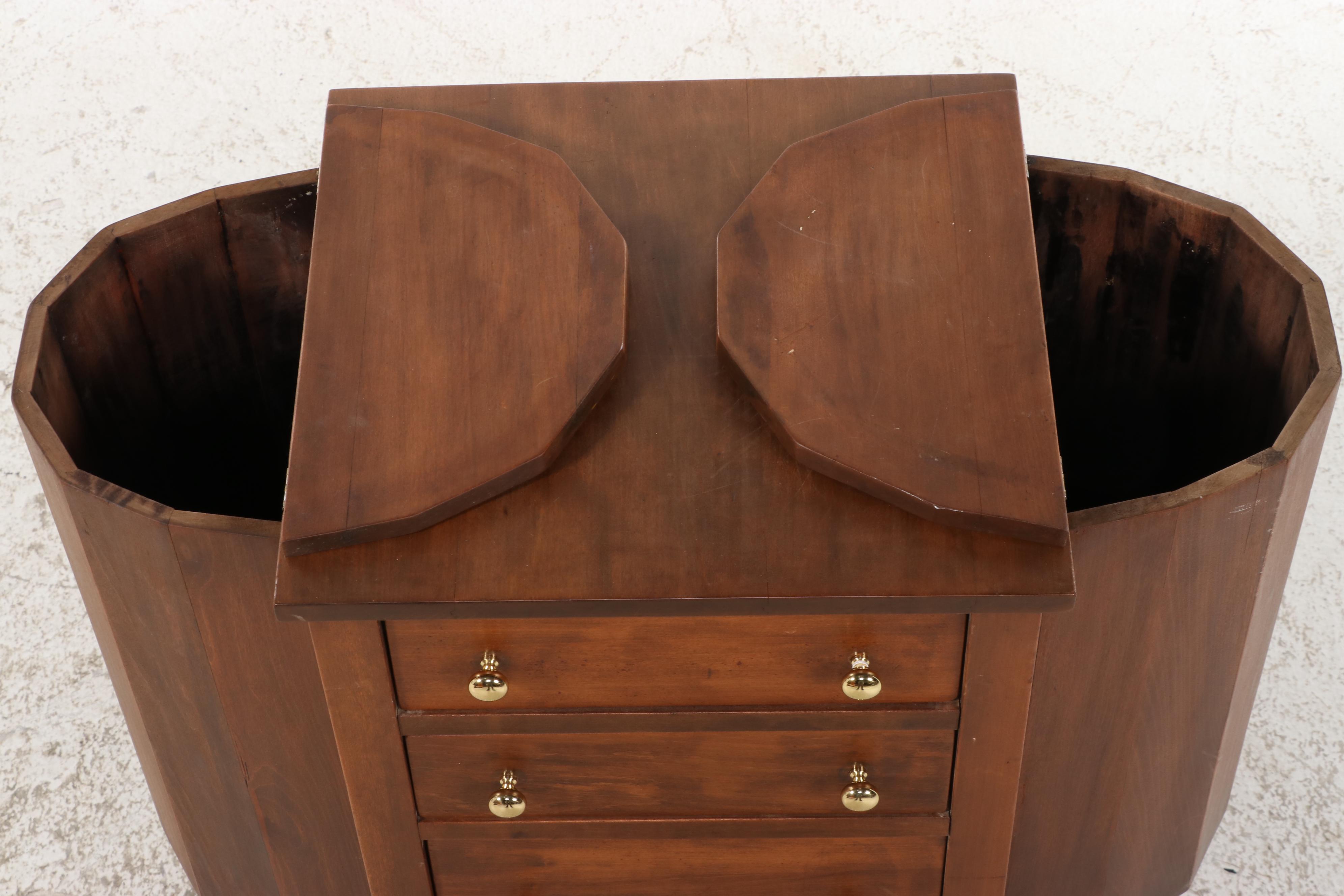 Federal Style Hardwood "Martha Washington" Sewing Stand