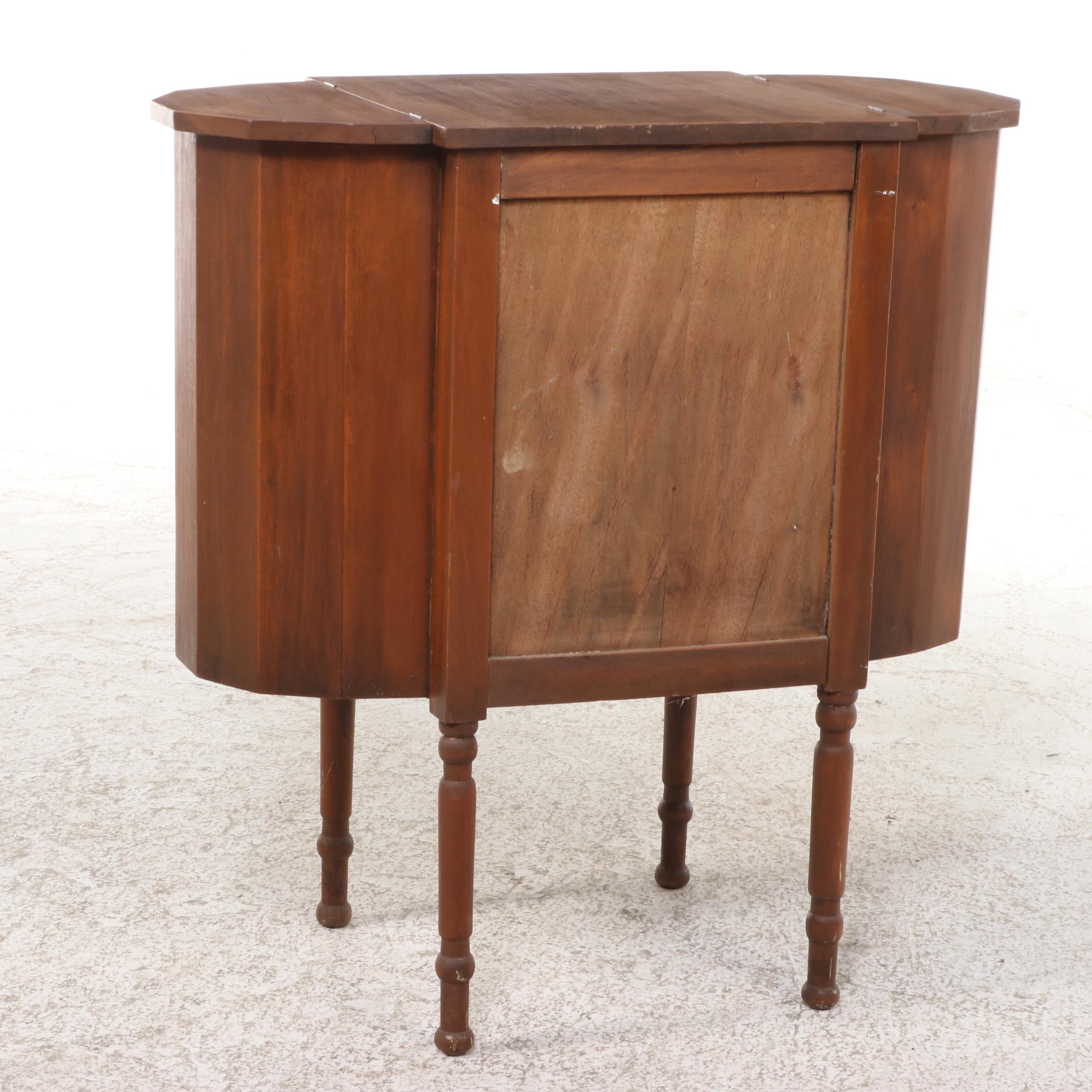 Federal Style Hardwood "Martha Washington" Sewing Stand