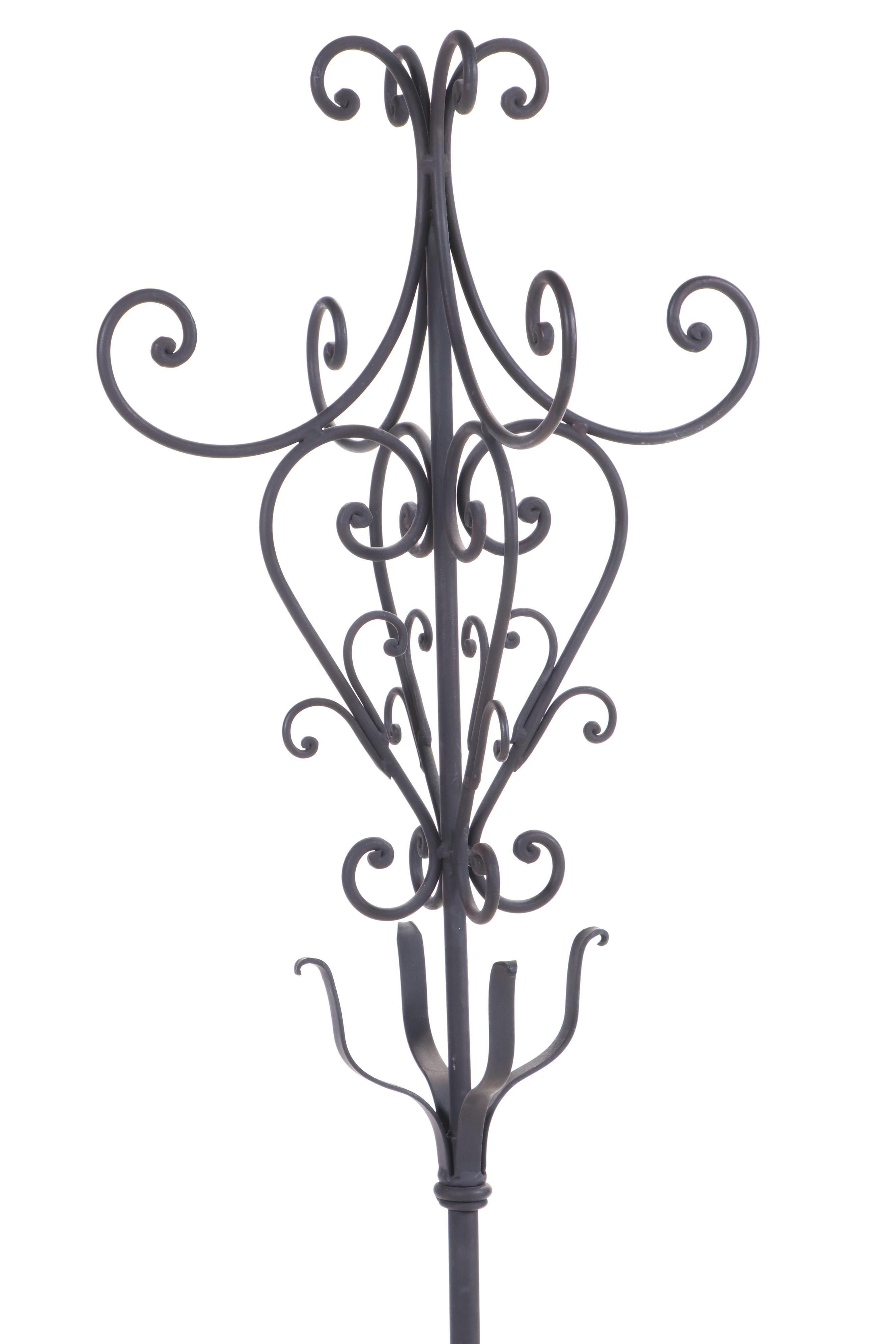Wrought Iron Revolving Hall Tree