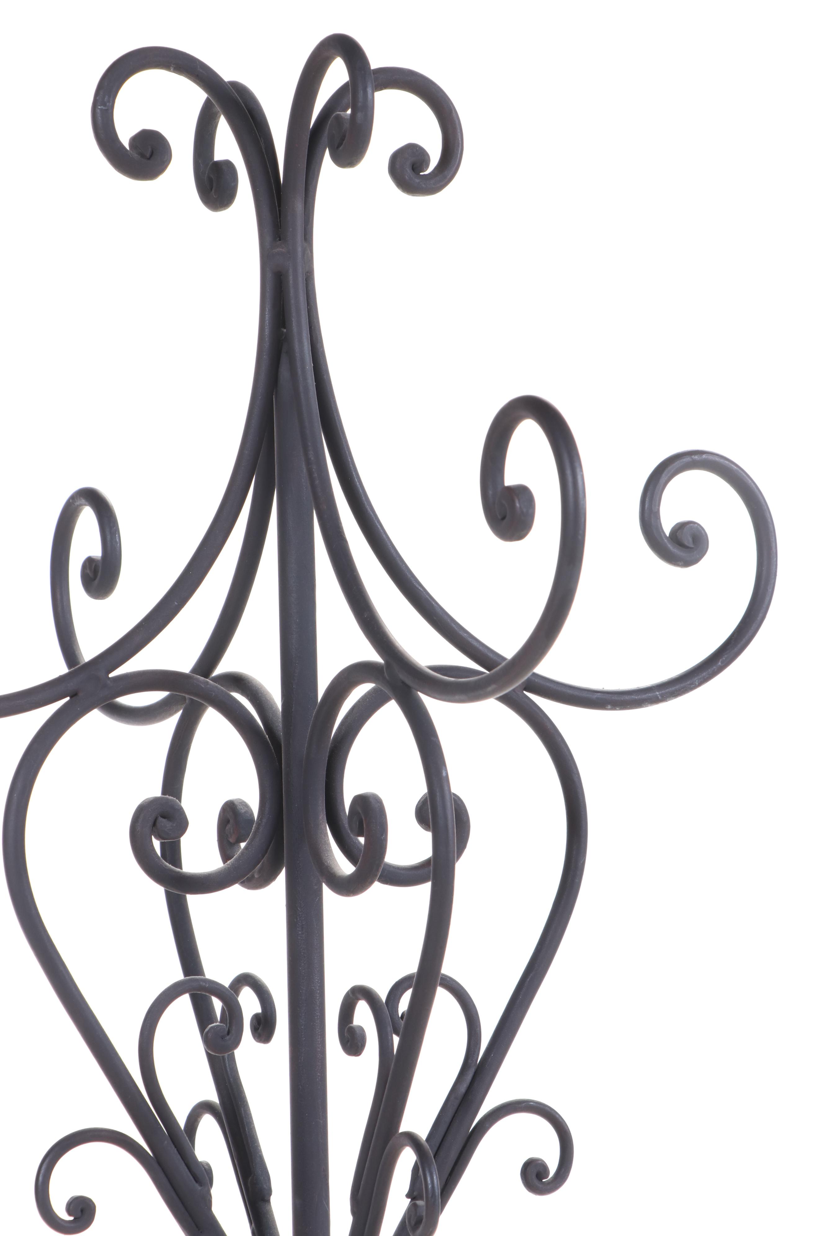 Wrought Iron Revolving Hall Tree
