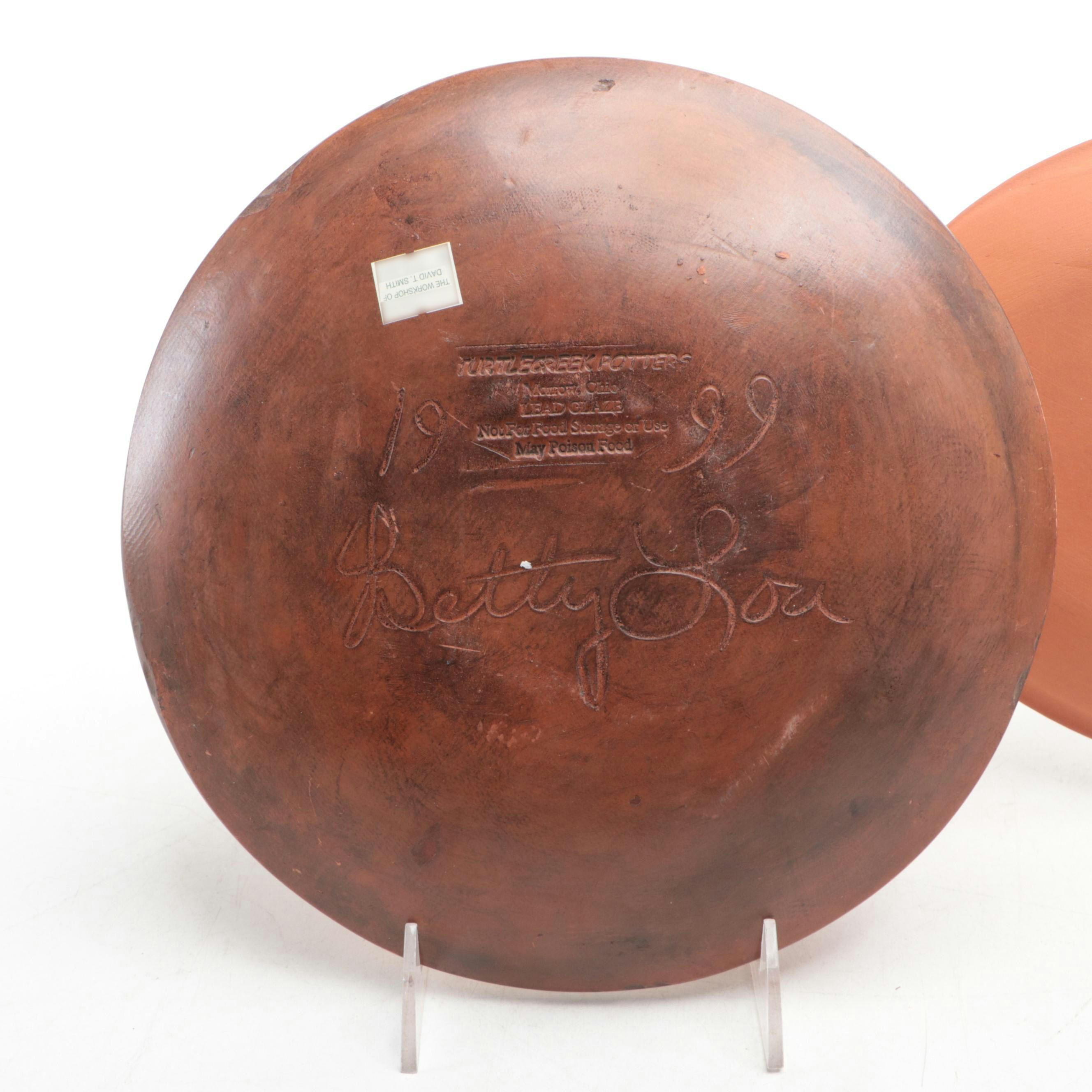 Turtle Creek Pottery, Cabin Craft by Cazan, Crocker & Springer Redware Decor