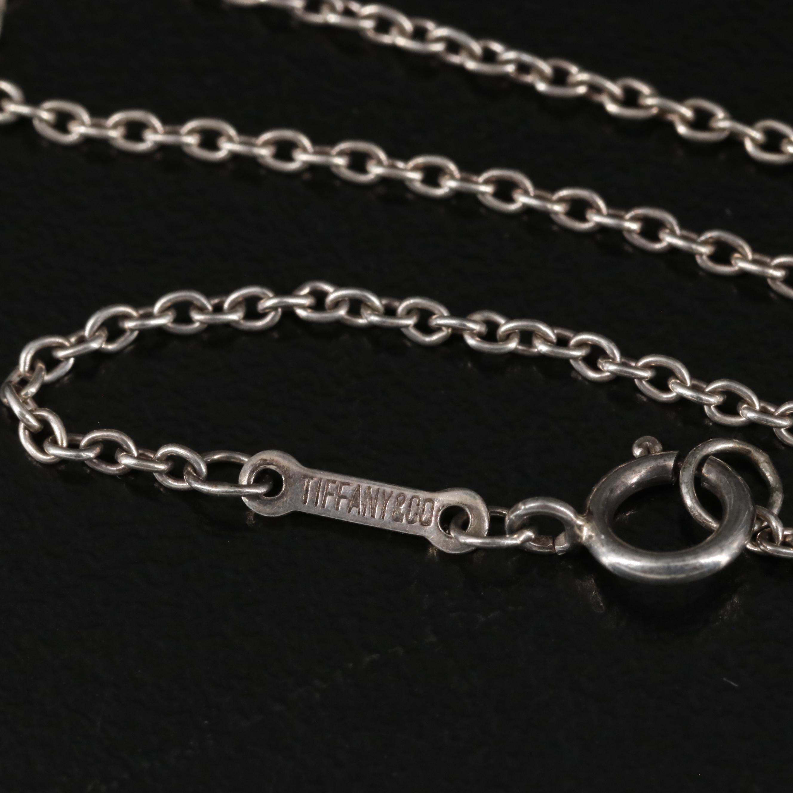 Elsa Peretti for Tiffany & Co. Sterling Open Heart Pendant Necklace