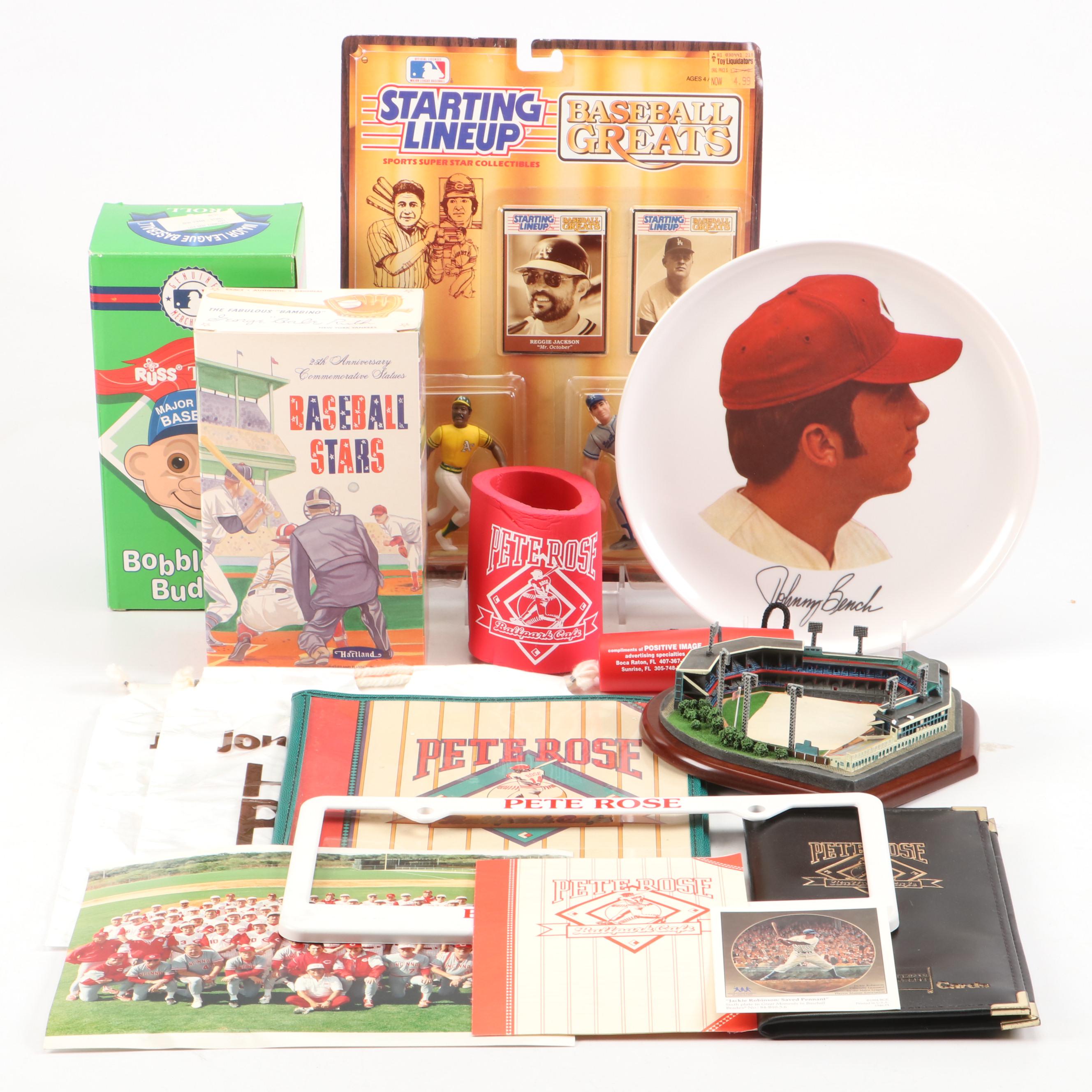 The Danbury Mint Replica Forbes Field with Cincinnati Reds Jersey and More