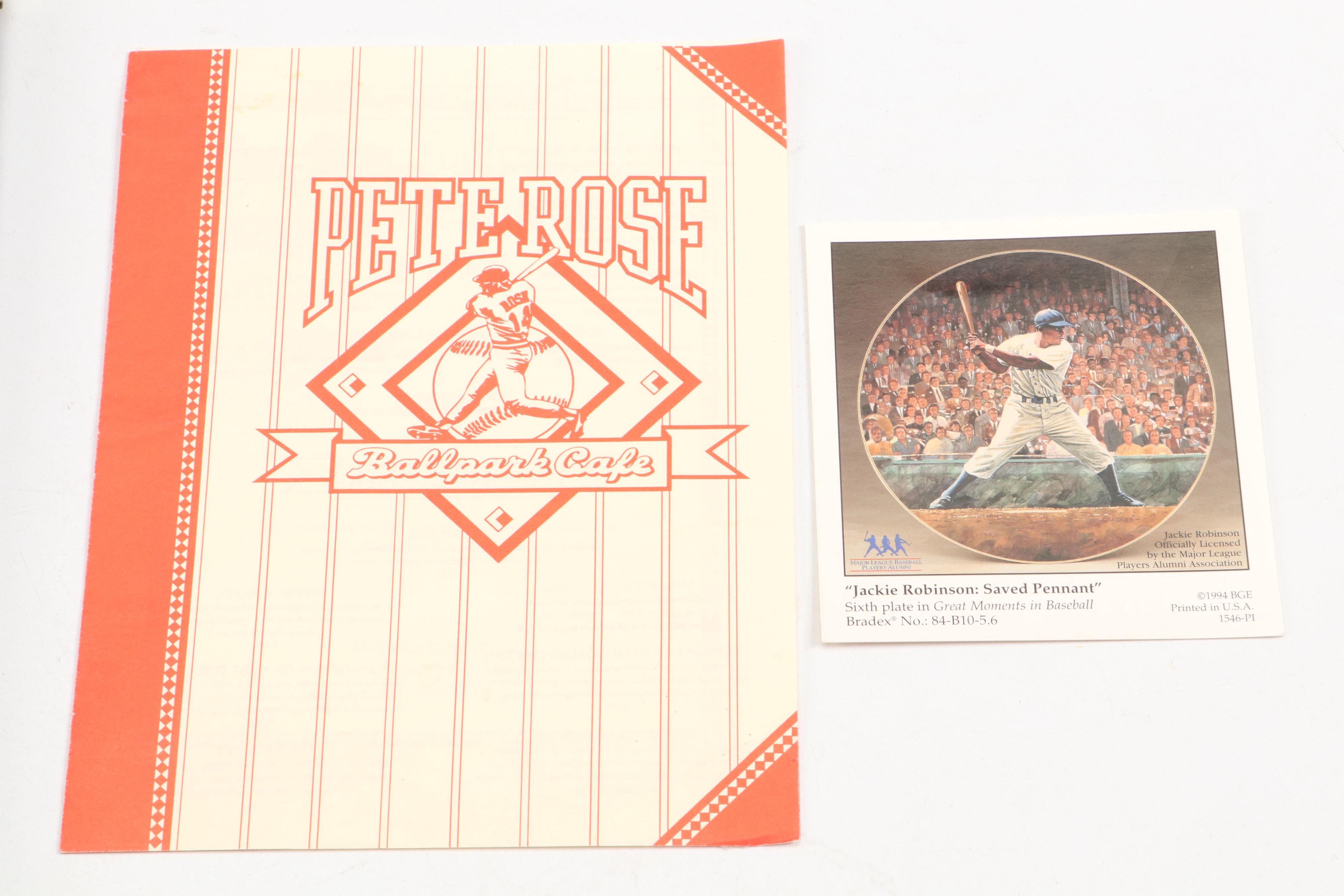 The Danbury Mint Replica Forbes Field with Cincinnati Reds Jersey and More