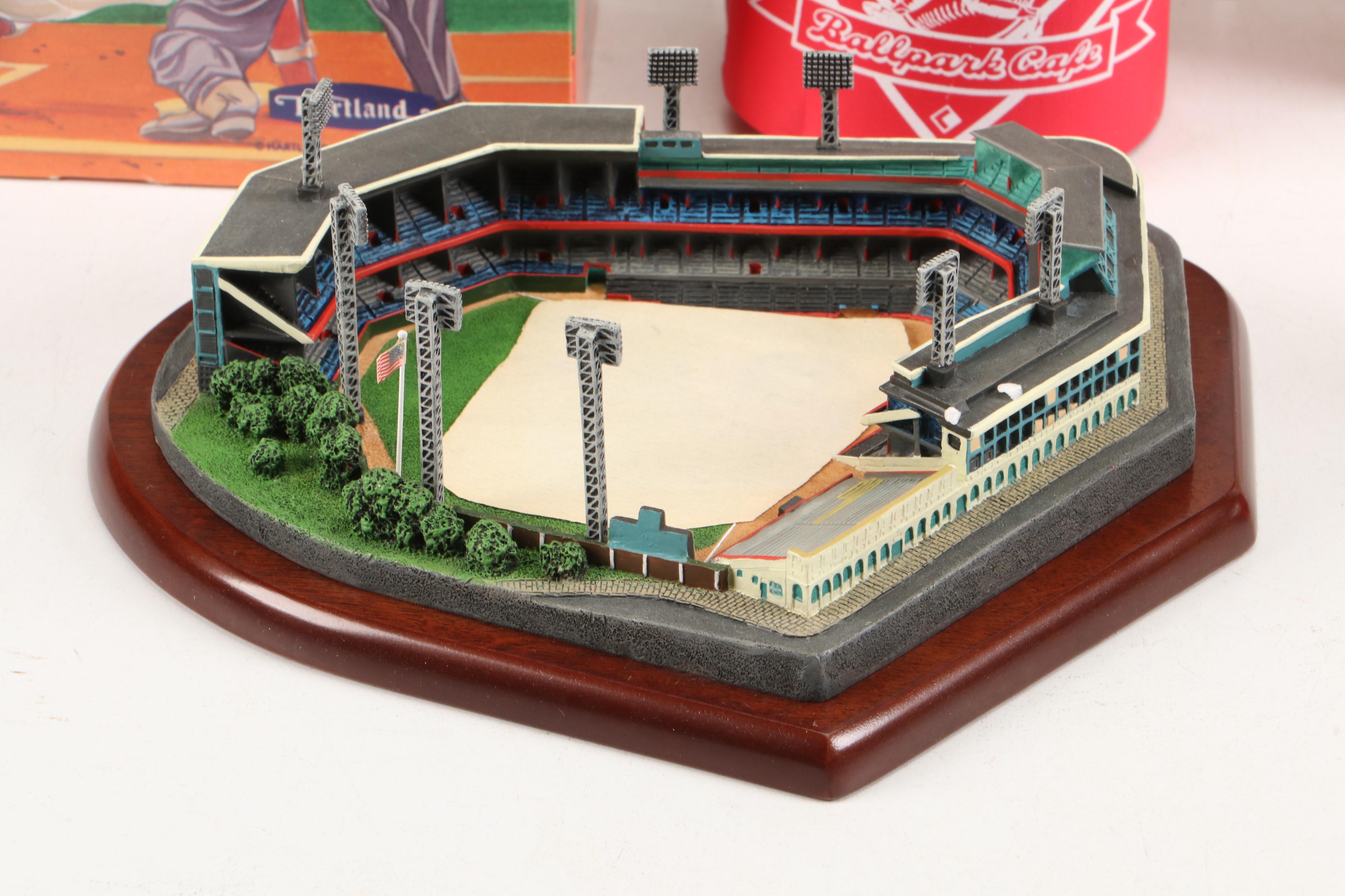 The Danbury Mint Replica Forbes Field with Cincinnati Reds Jersey and More