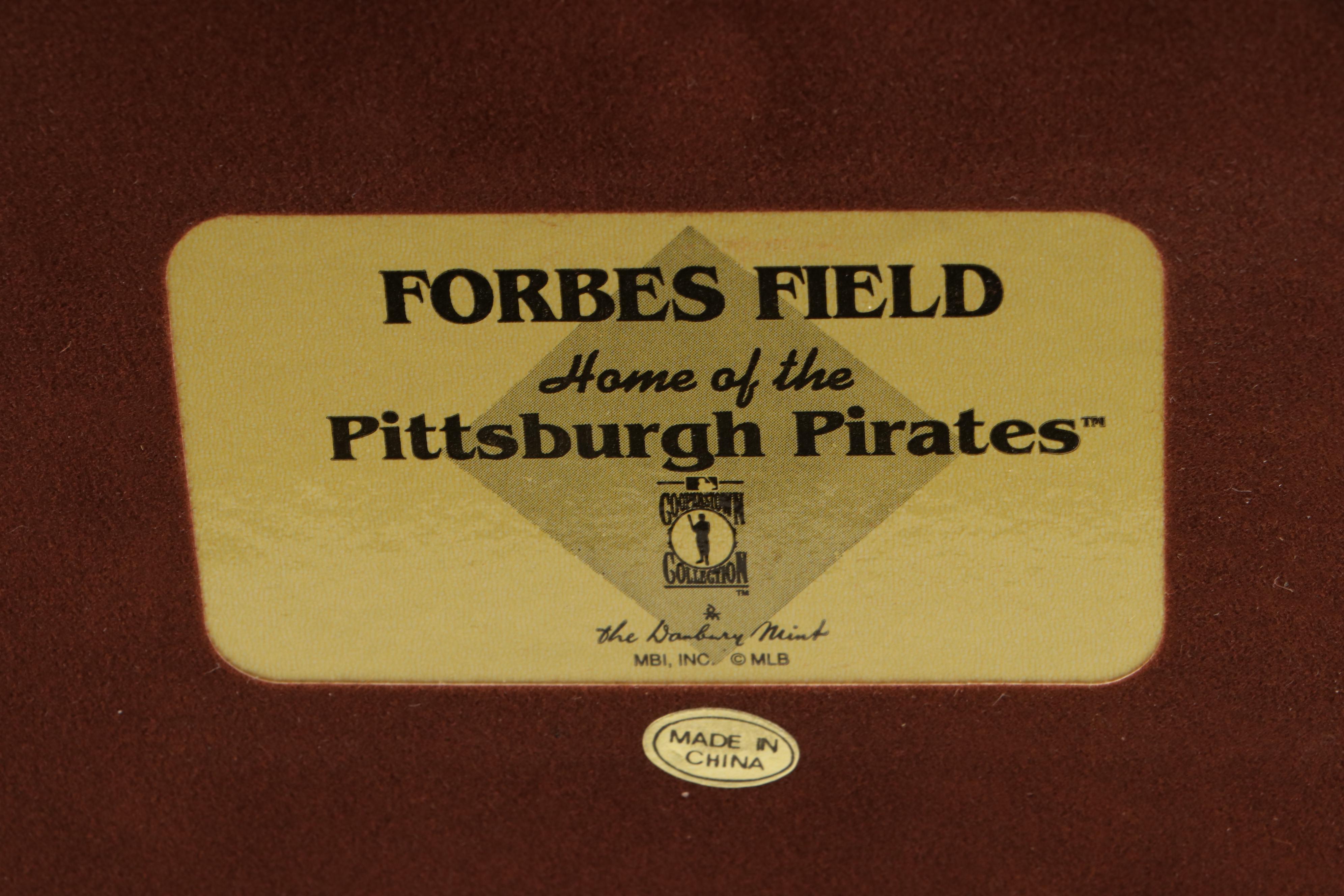 The Danbury Mint Replica Forbes Field with Cincinnati Reds Jersey and More