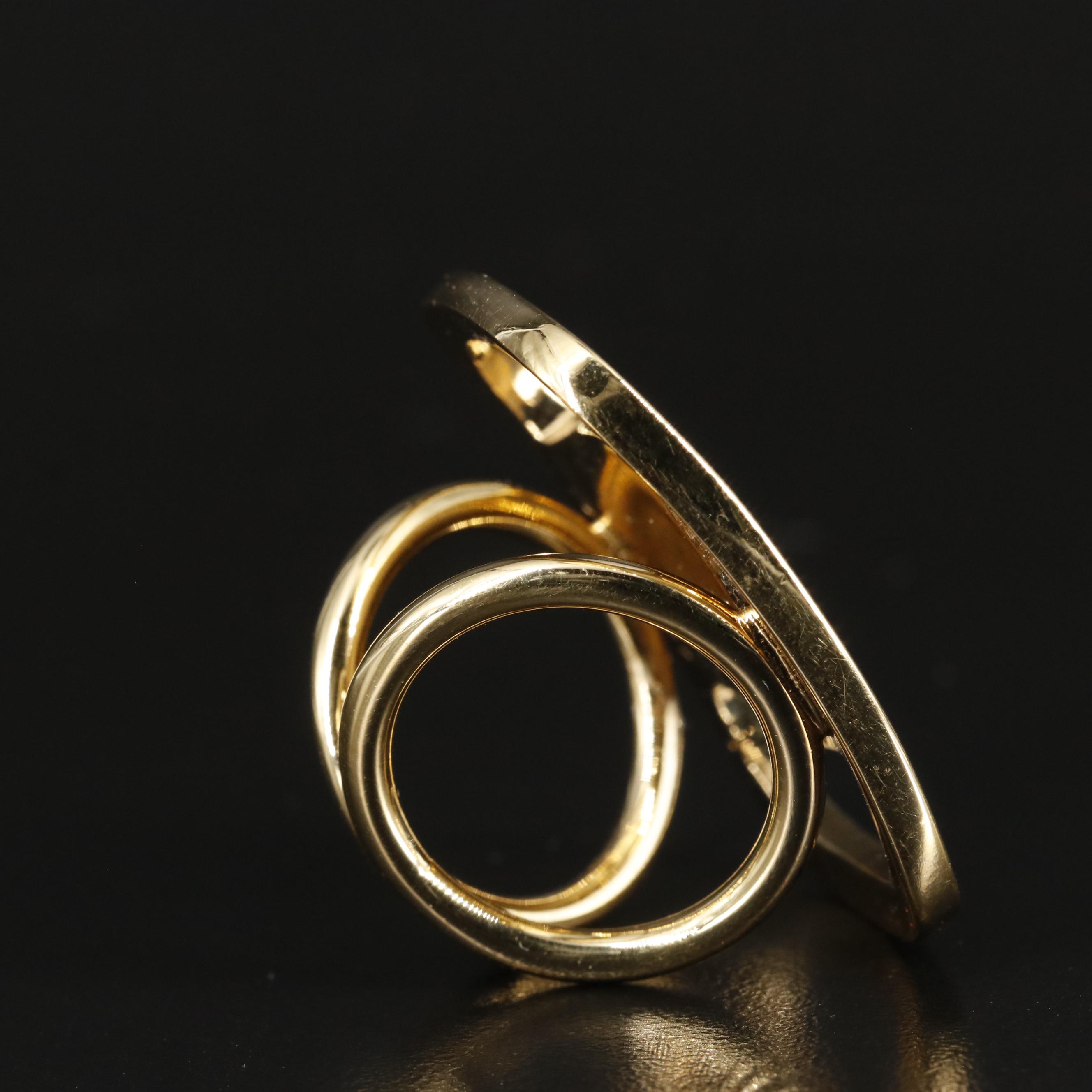 Salvatore Ferragamo Signature Scarf Ring with Box