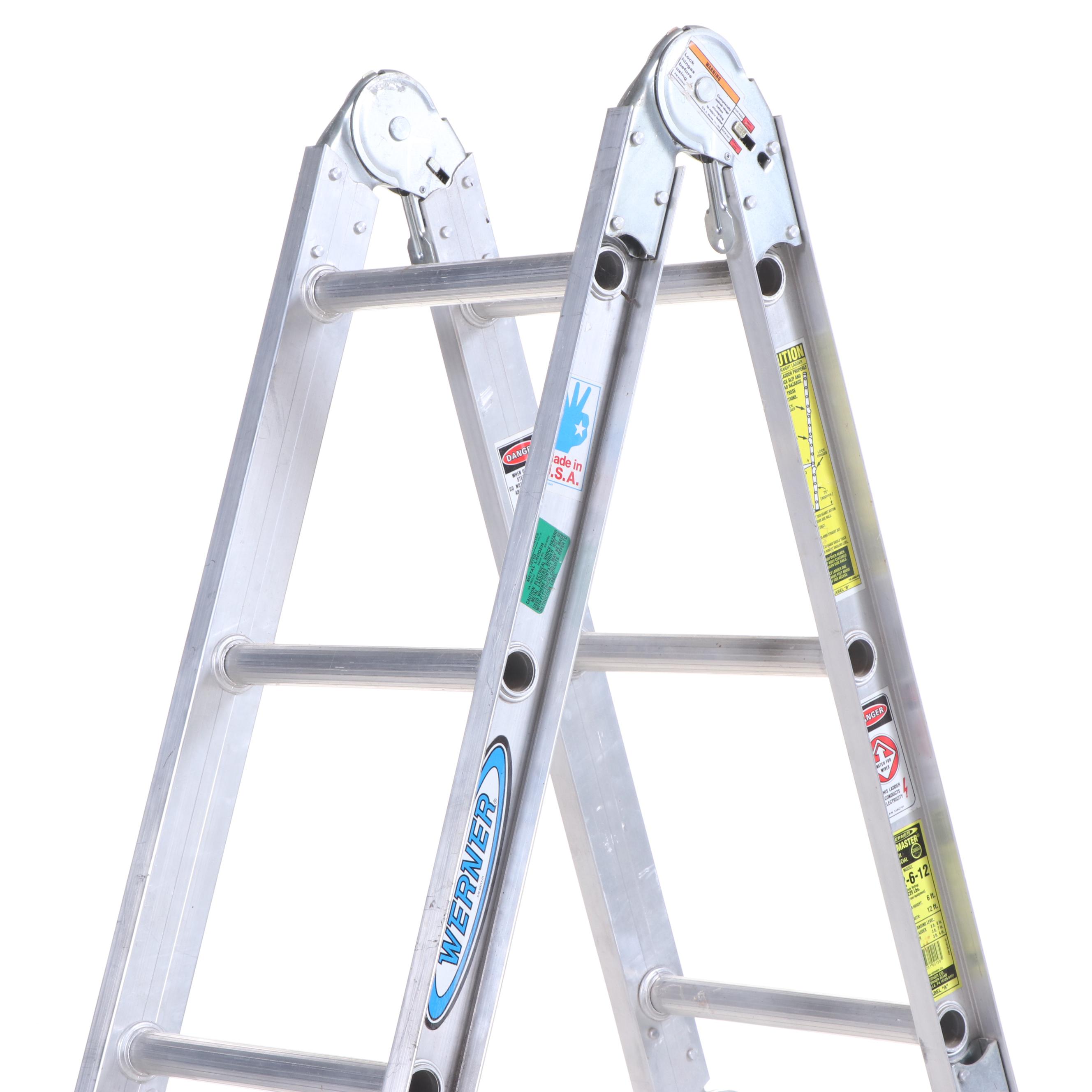 Werner M2-6-12 Job-Master Type II Aluminum Ladder