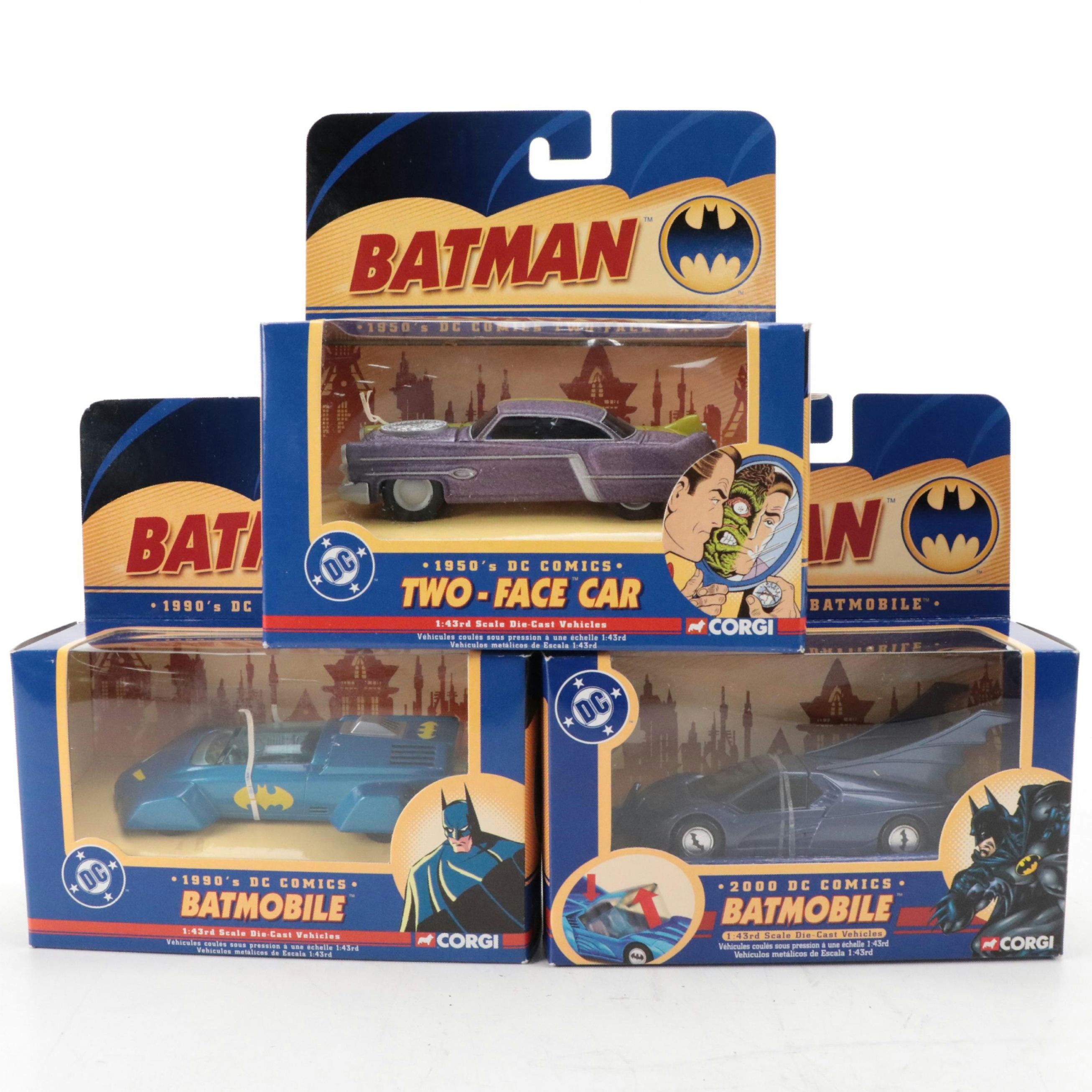Corgi DC Comics "Batmobile" and "Two-Face" Toy Cars, 2004–2005