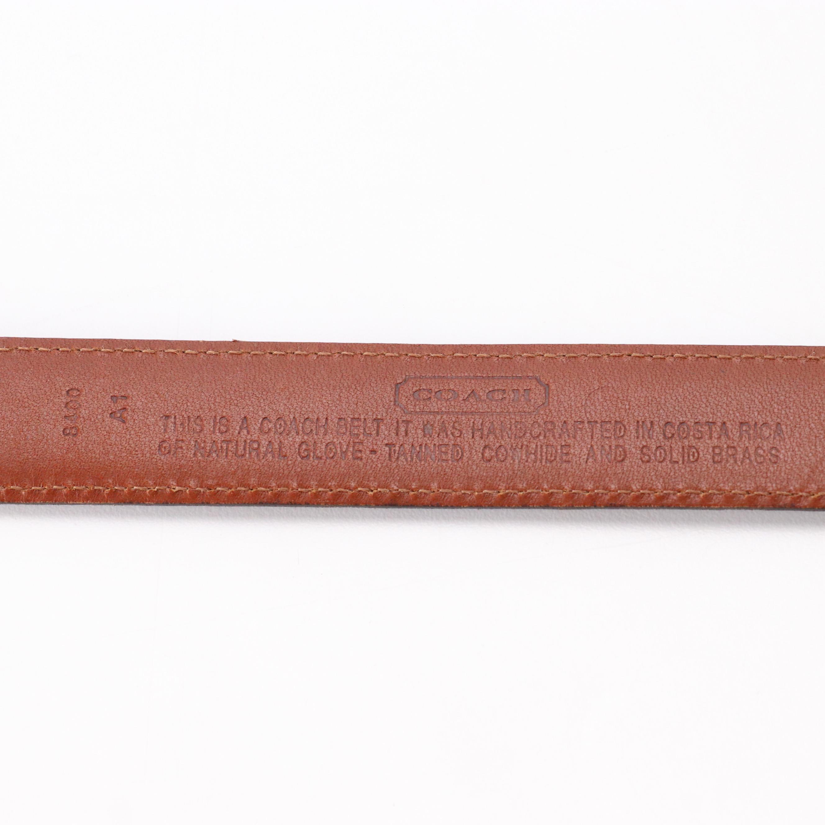 Coach SoHo Buckle Bag 4157 and Belt 8400 in Glove-Tanned Cowhide