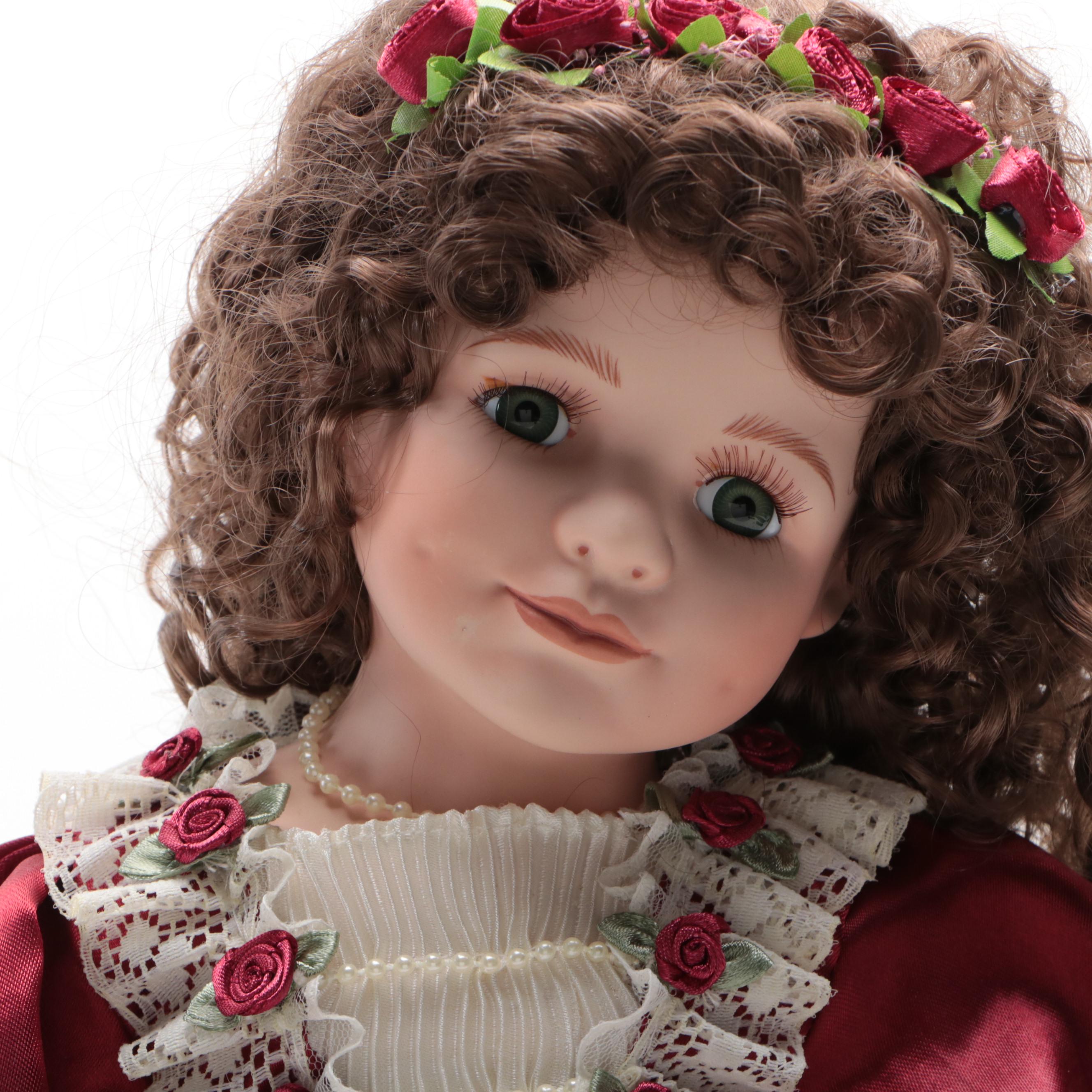 Duck House Porcelain Doll