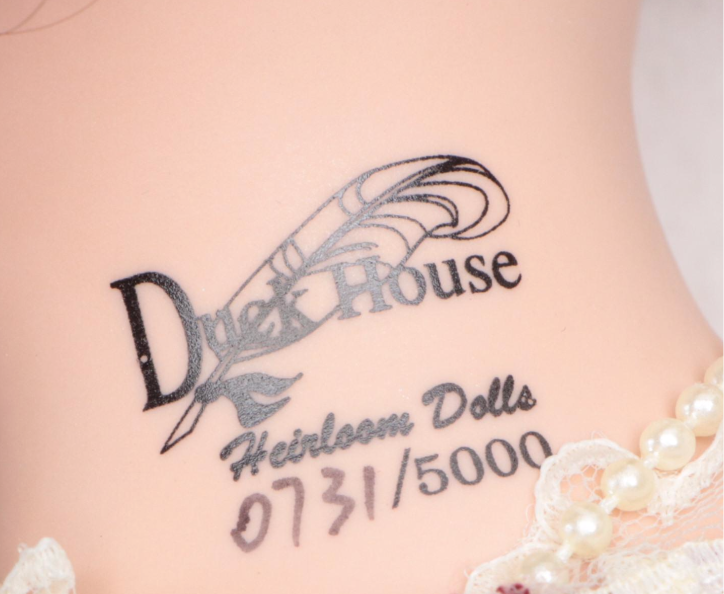 Duck House Porcelain Doll