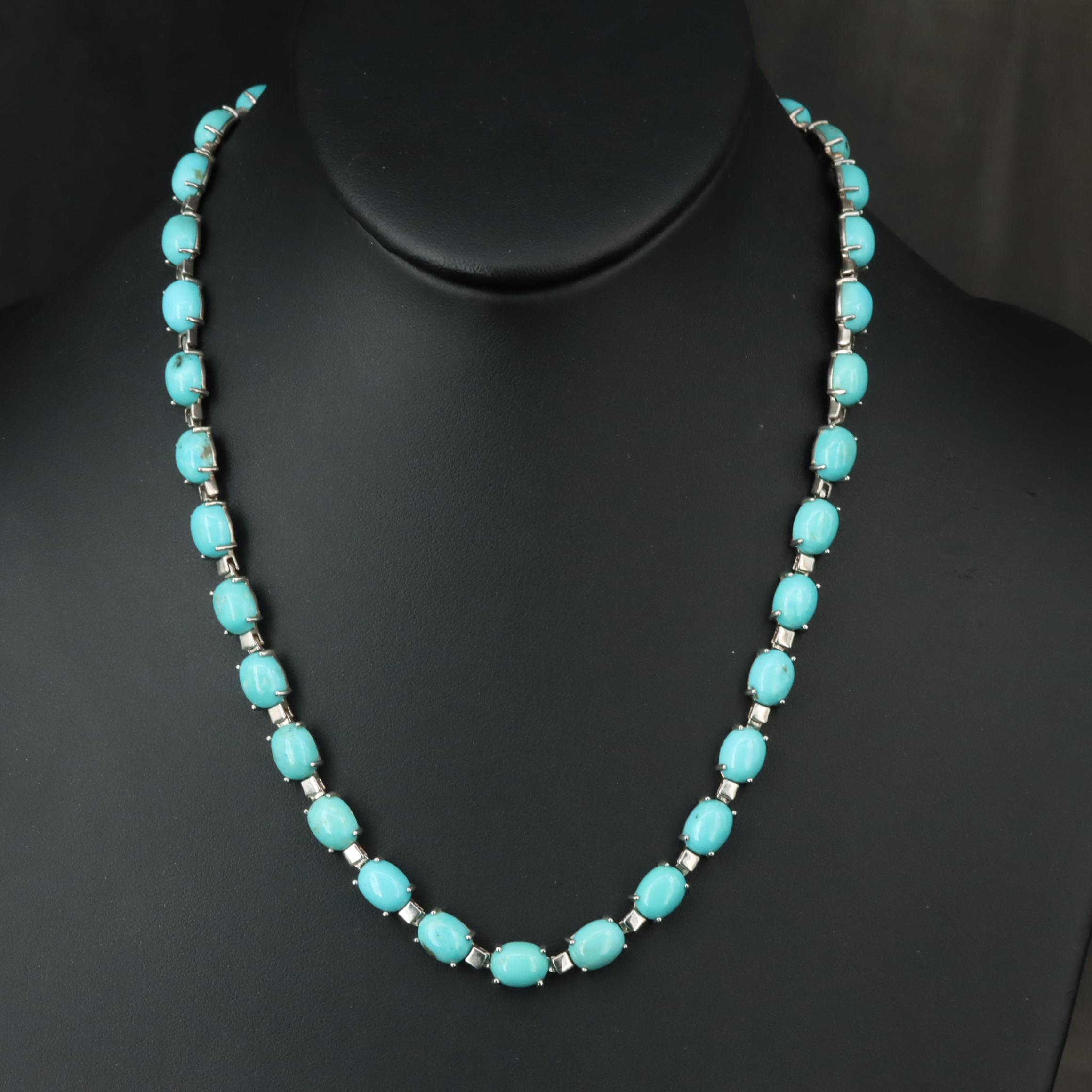 Sterling Turquoise Necklace