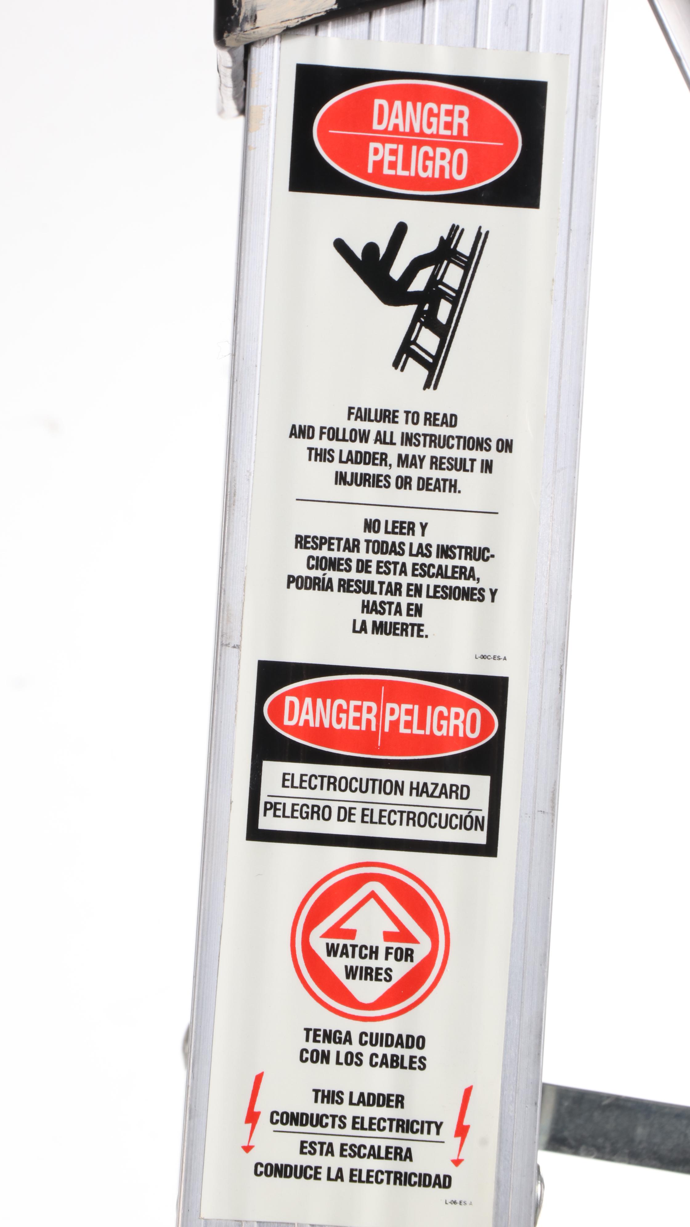 Husky Model ASL1-6 6' Aluminum Folding Step Ladder