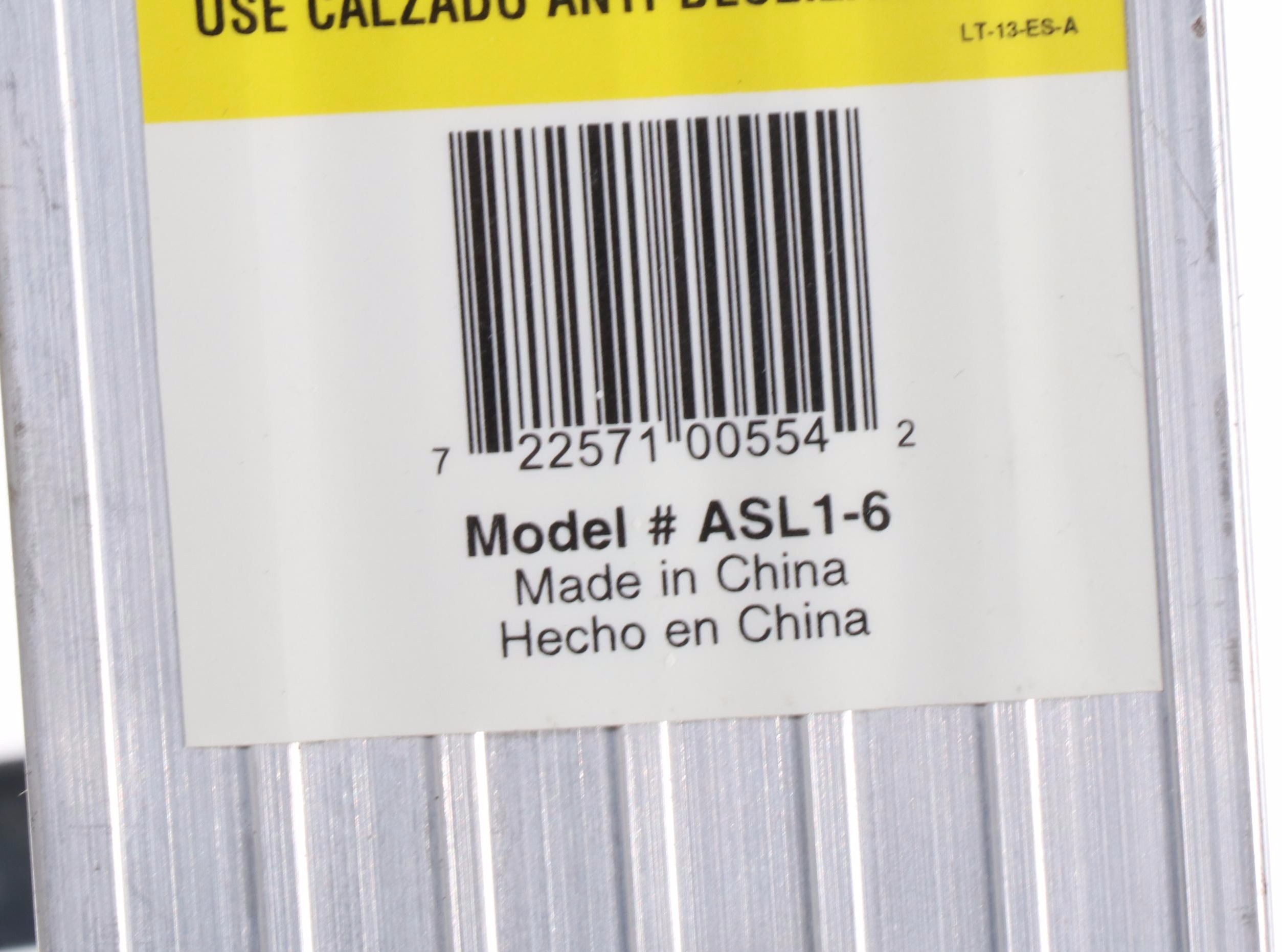 Husky Model ASL1-6 6' Aluminum Folding Step Ladder