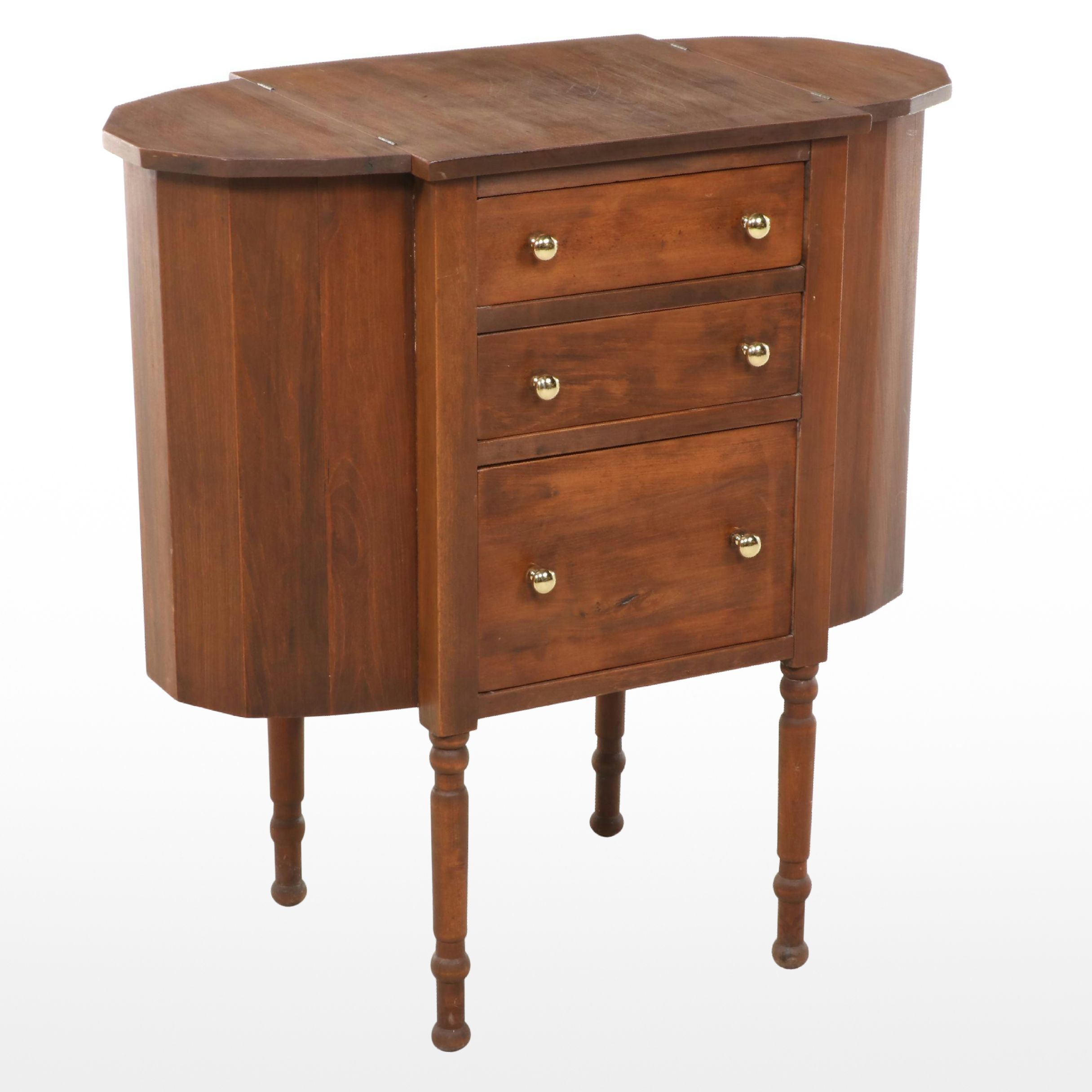 Federal Style Hardwood "Martha Washington" Sewing Stand