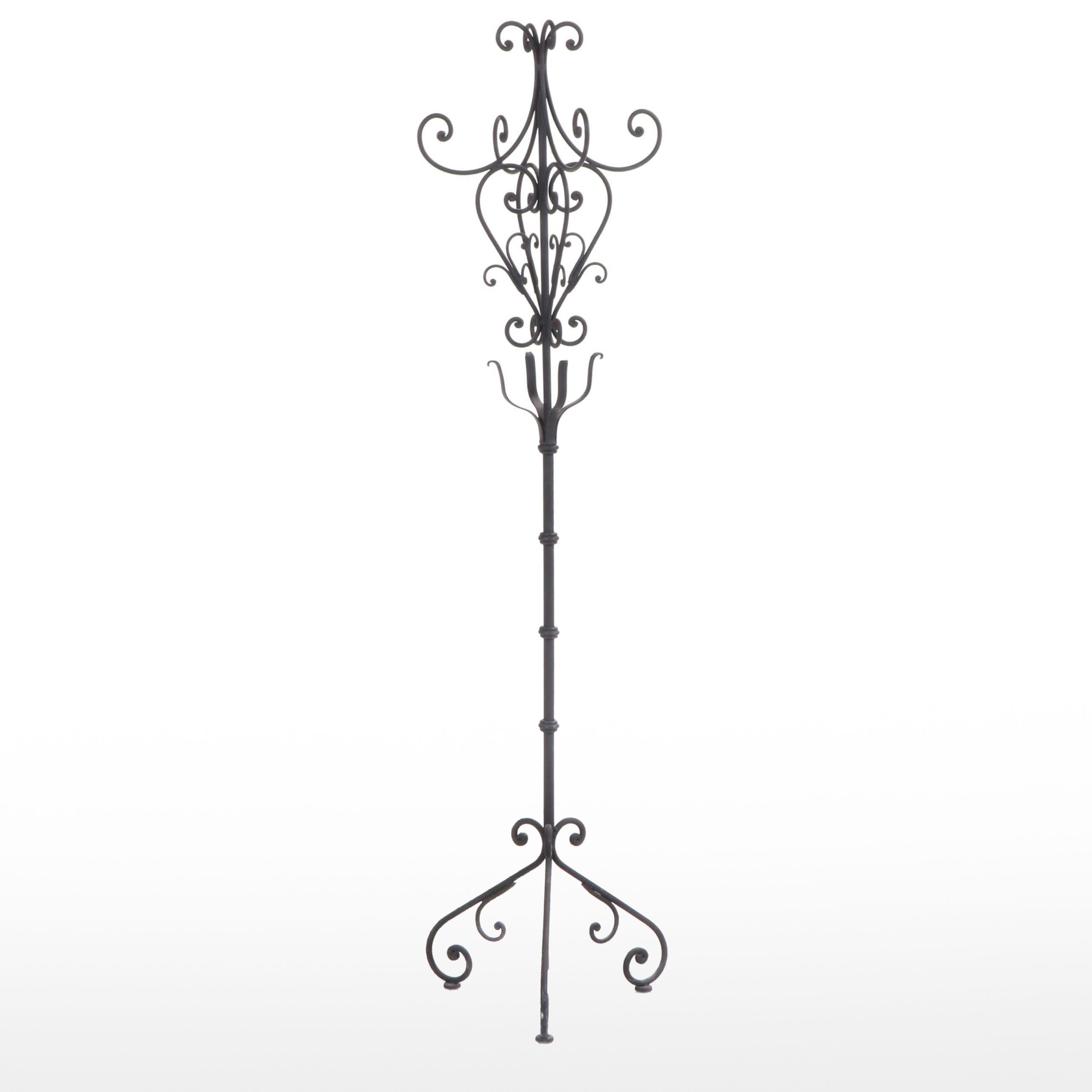 Wrought Iron Revolving Hall Tree