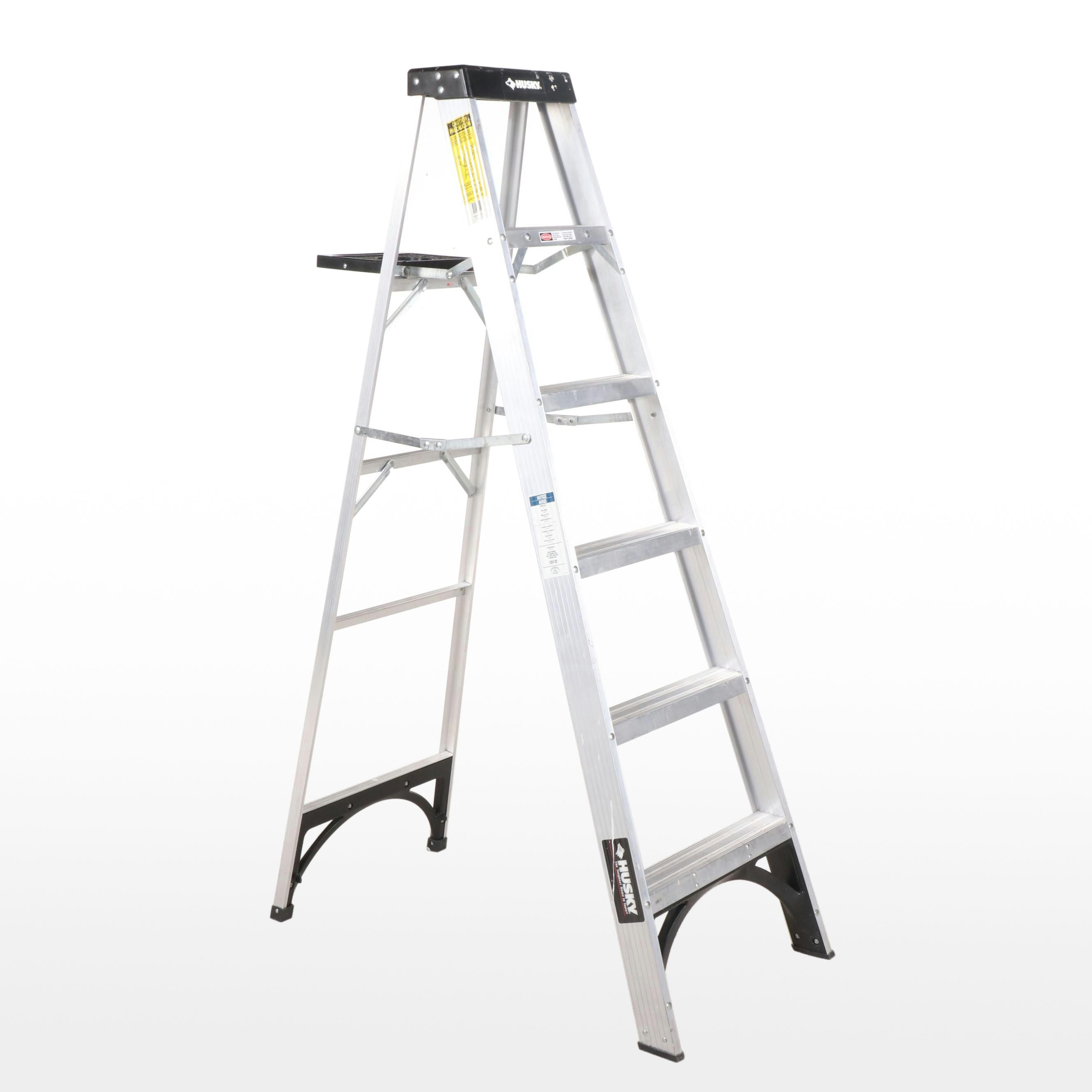 Husky Model ASL1-6 6' Aluminum Folding Step Ladder