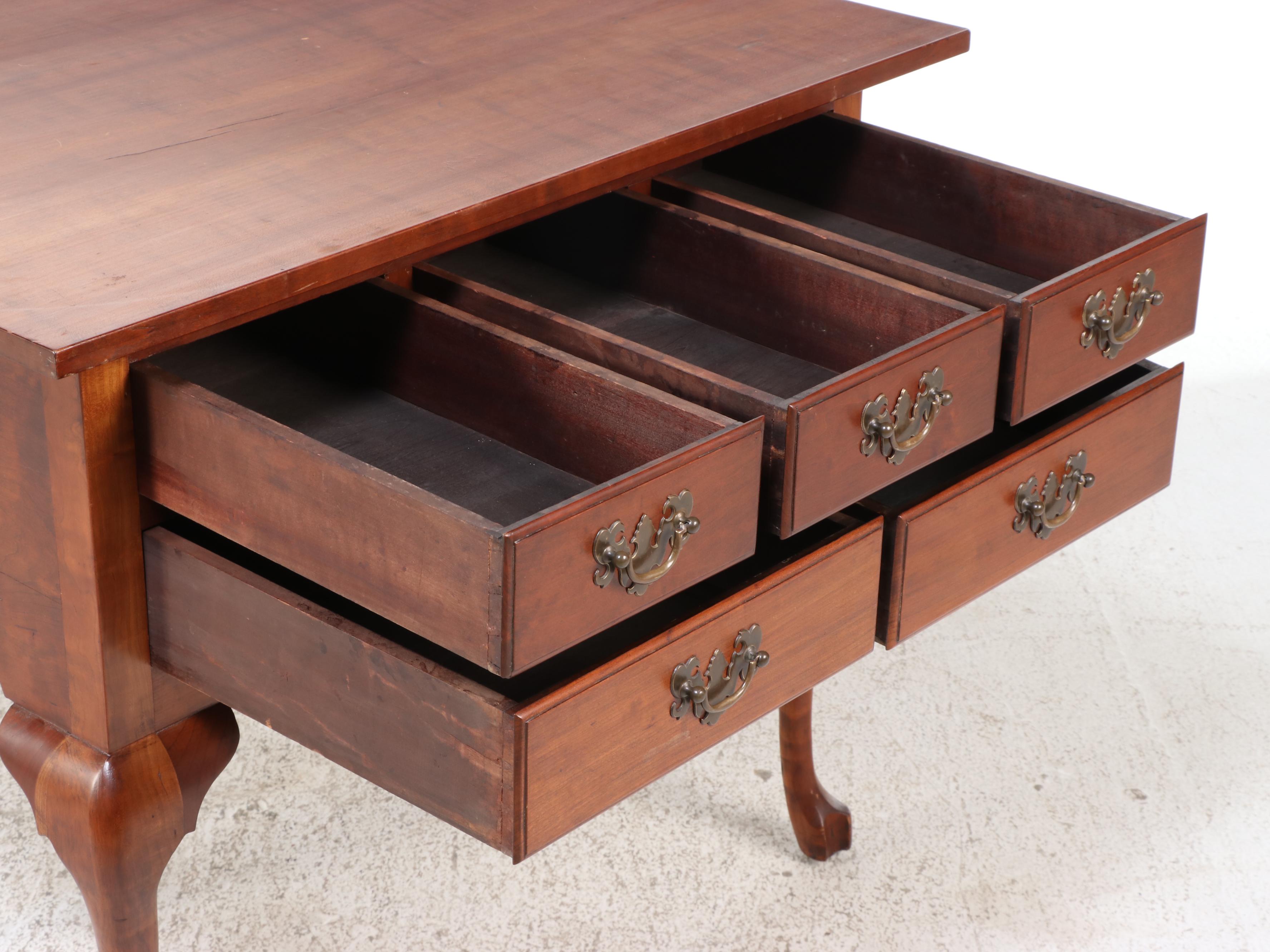 Queen Anne Style Cherrywood Lowboy, Late 19th/Early 20th Century