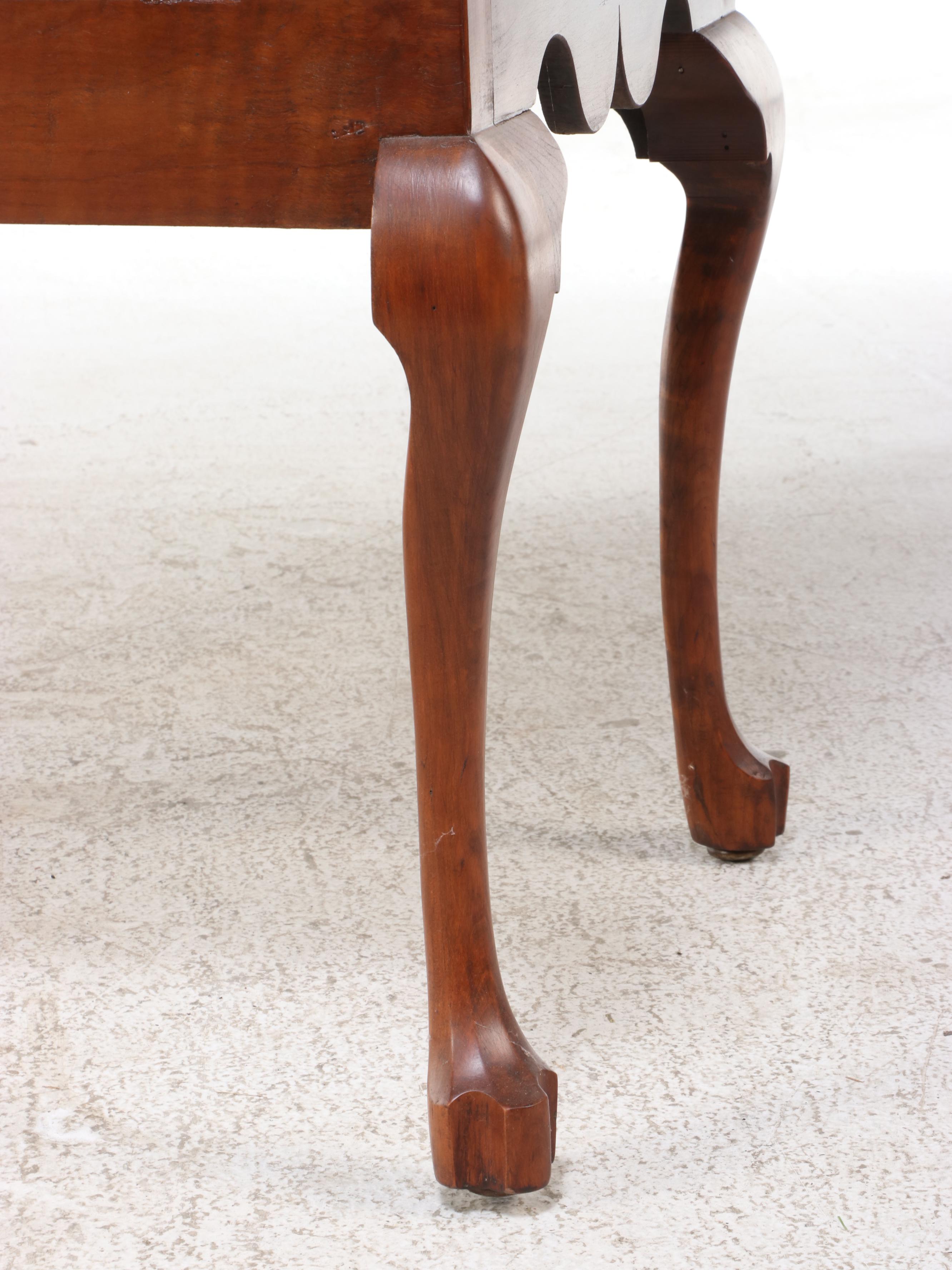 Queen Anne Style Cherrywood Lowboy, Late 19th/Early 20th Century