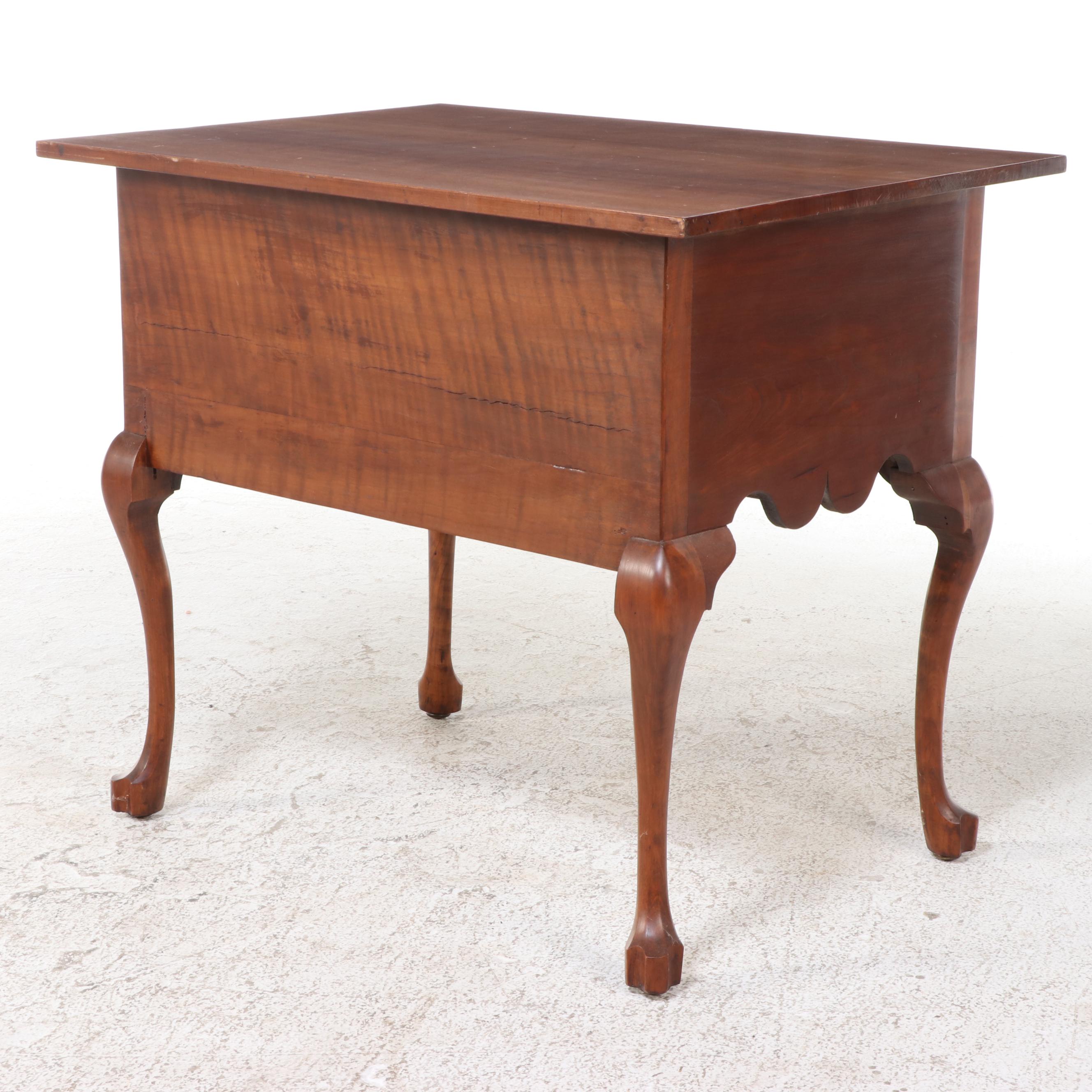 Queen Anne Style Cherrywood Lowboy, Late 19th/Early 20th Century