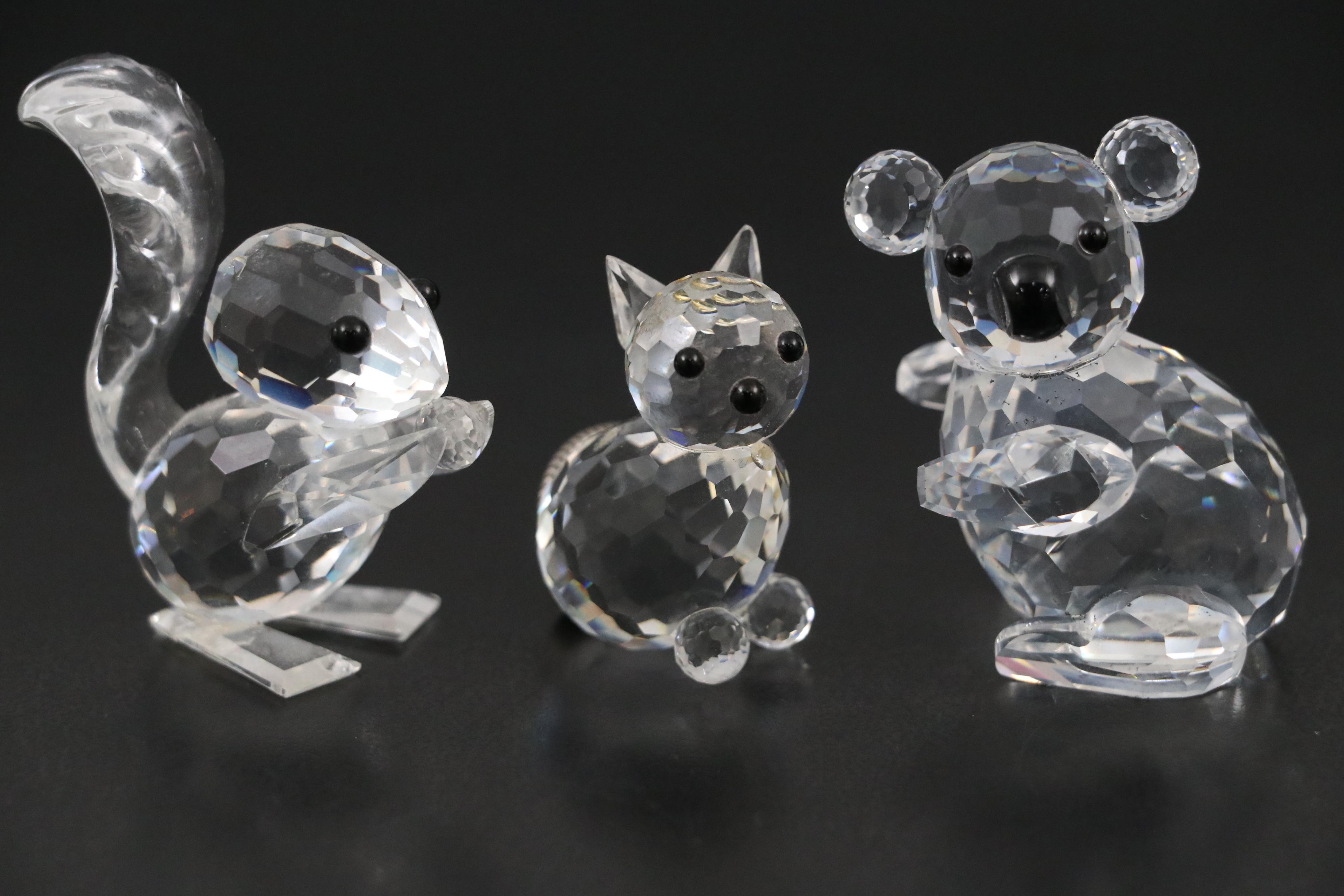 Swarovski Crystal Koala and Other Animal Figurines with Bicchielli Frame