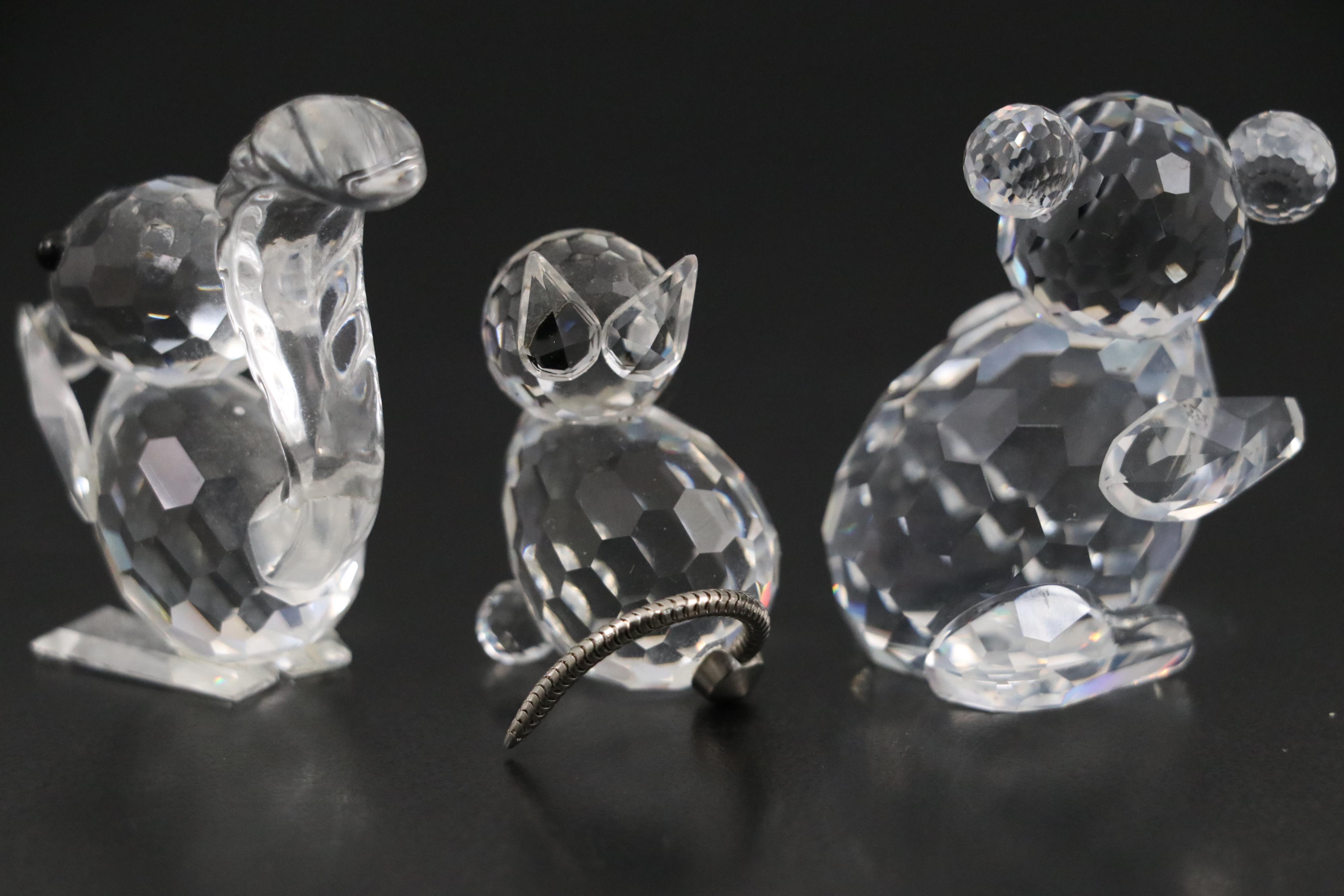 Swarovski Crystal Koala and Other Animal Figurines with Bicchielli Frame
