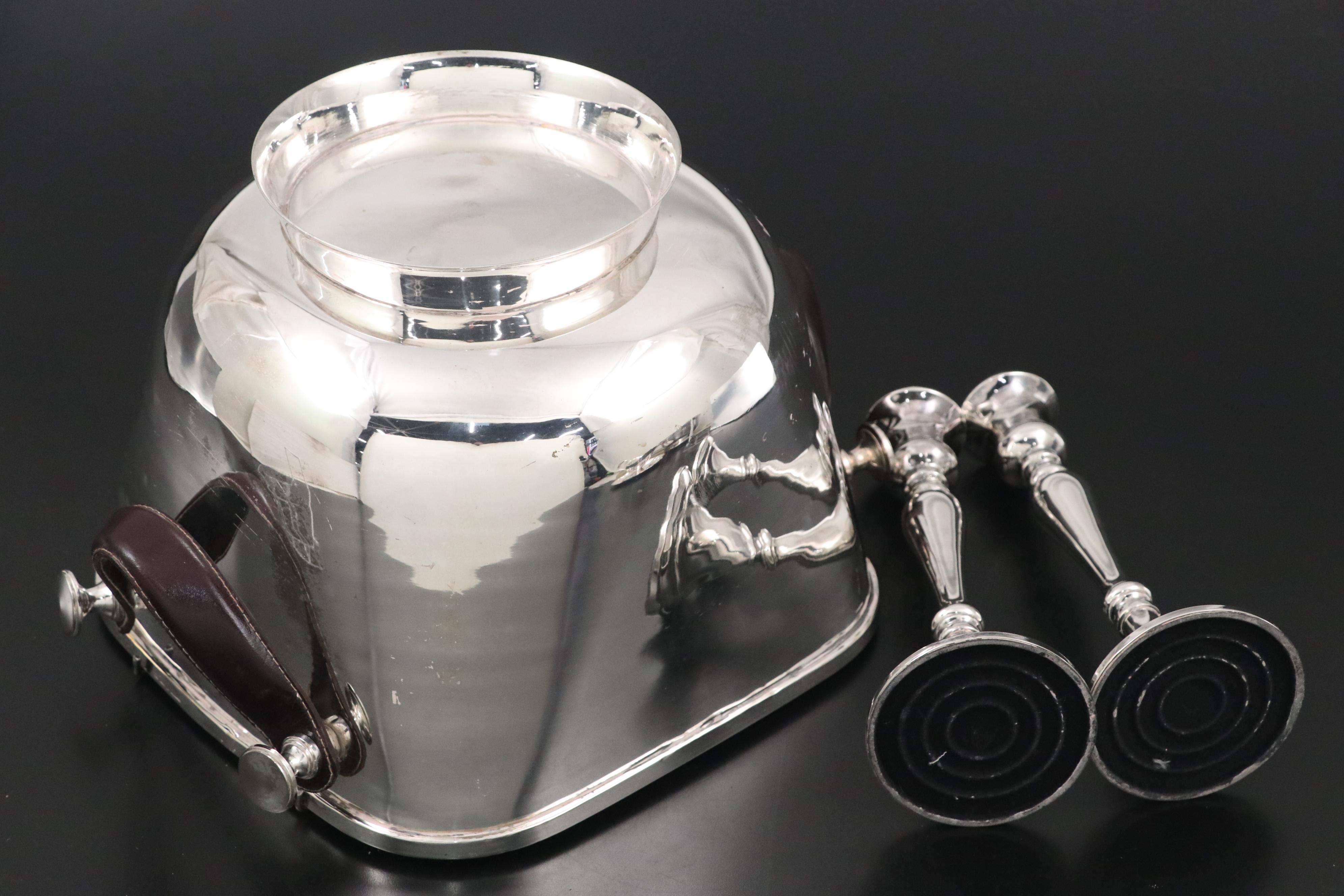 Gorham Silver Plate Paul Revere Bowls with Steak Knives and Other Tableware