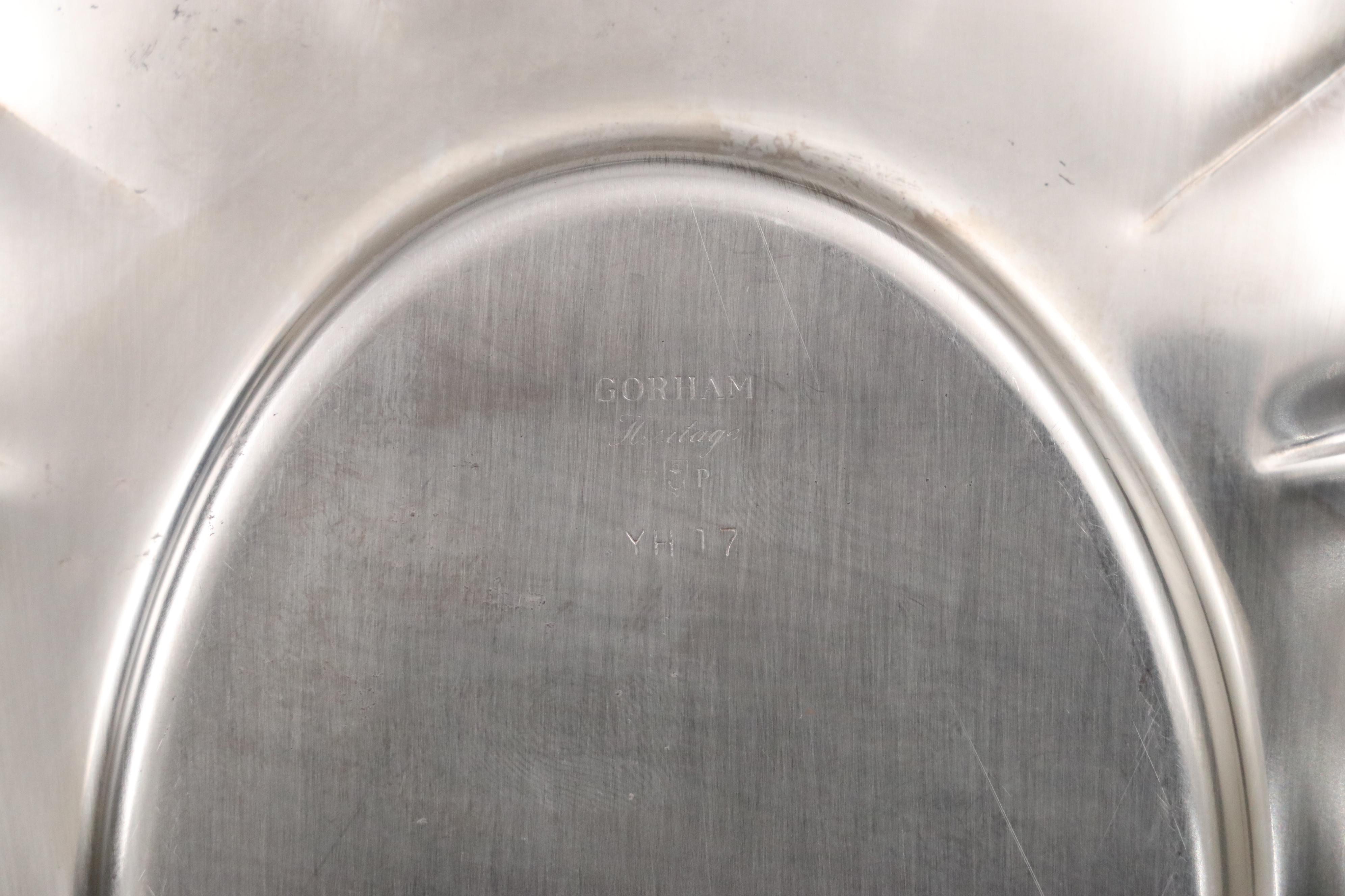 Gorham Silver Plate Paul Revere Bowls with Steak Knives and Other Tableware