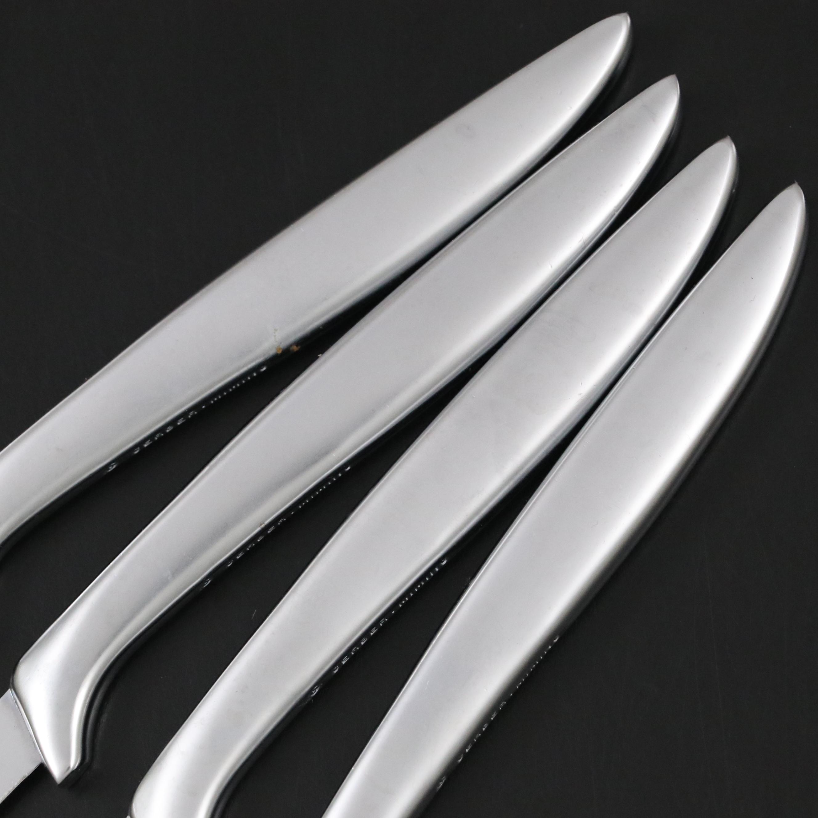 Gorham Silver Plate Paul Revere Bowls with Steak Knives and Other Tableware