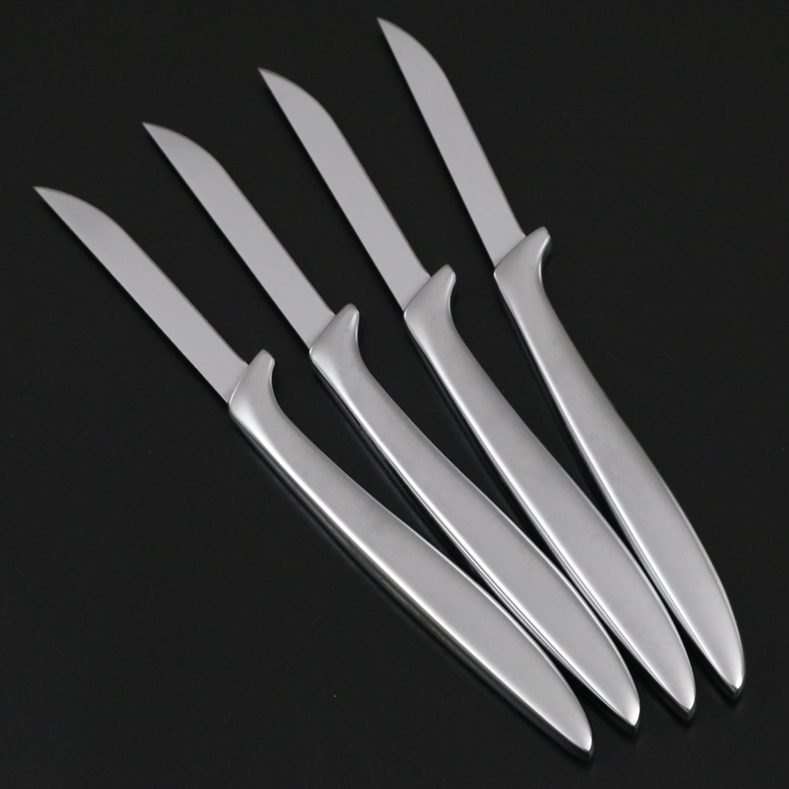 Gorham Silver Plate Paul Revere Bowls with Steak Knives and Other Tableware