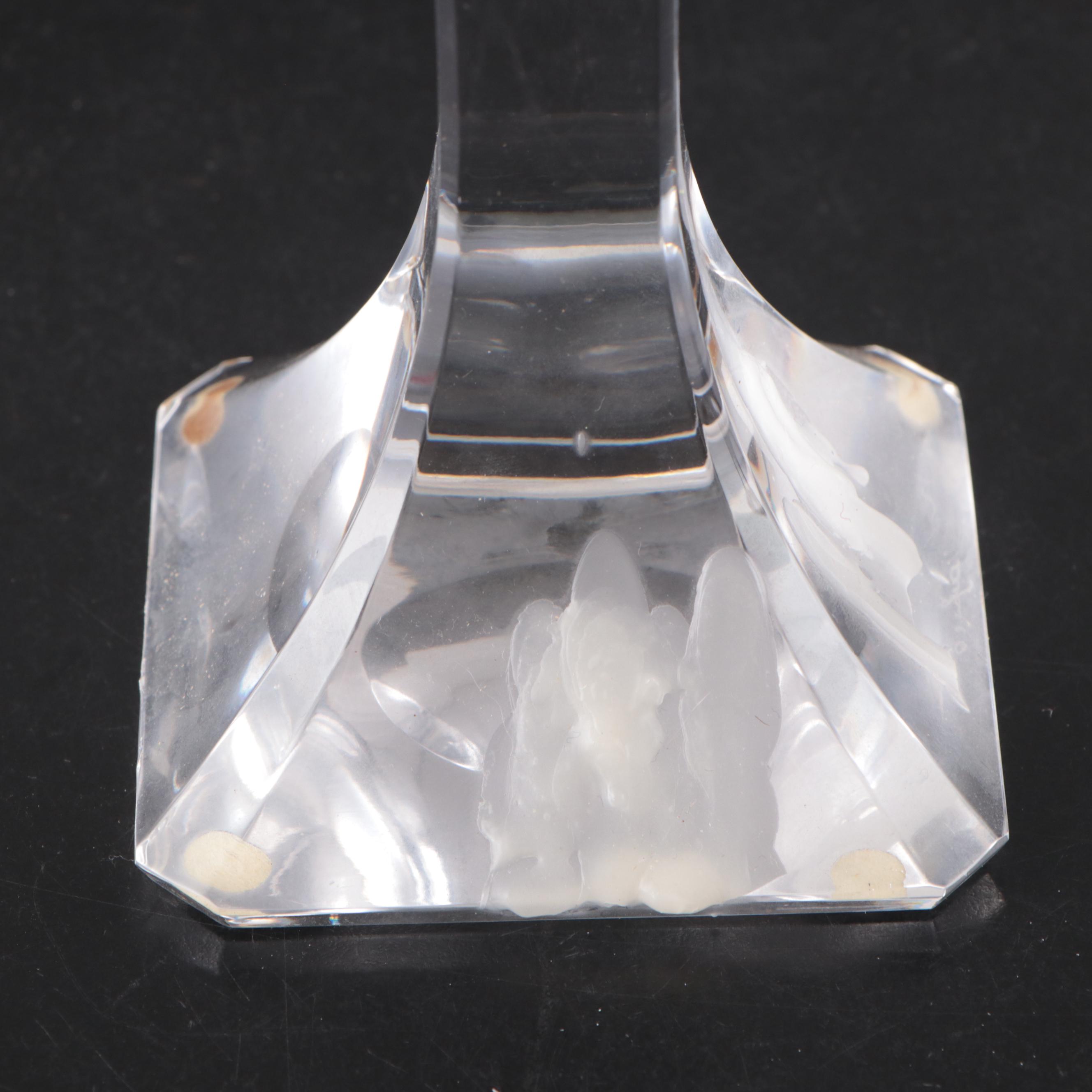 Orrefors "San Michele" Crystal Bowl and "Regina" Crystal Candlesticks