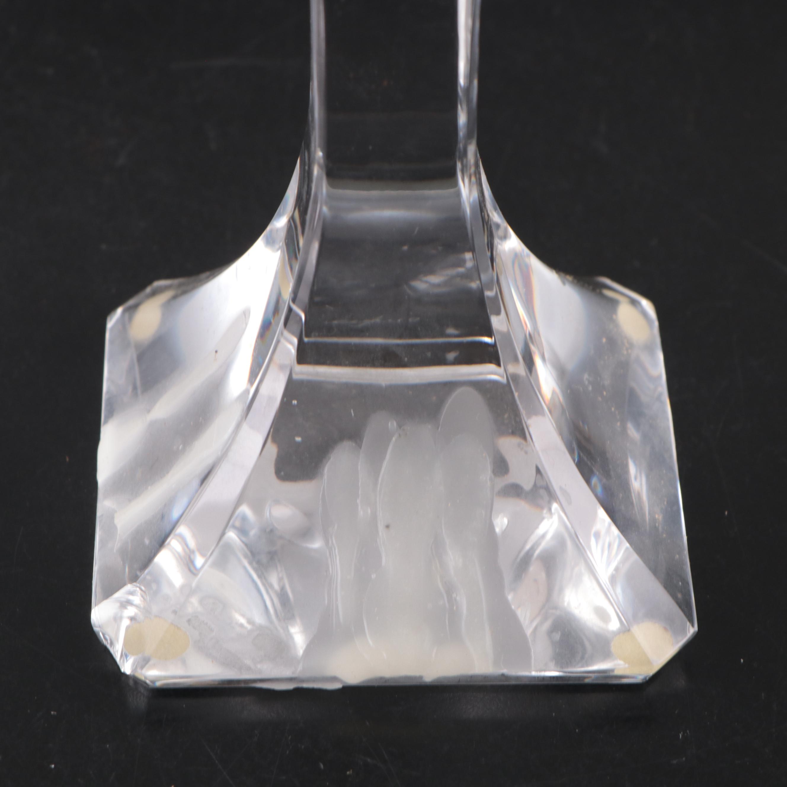 Orrefors "San Michele" Crystal Bowl and "Regina" Crystal Candlesticks