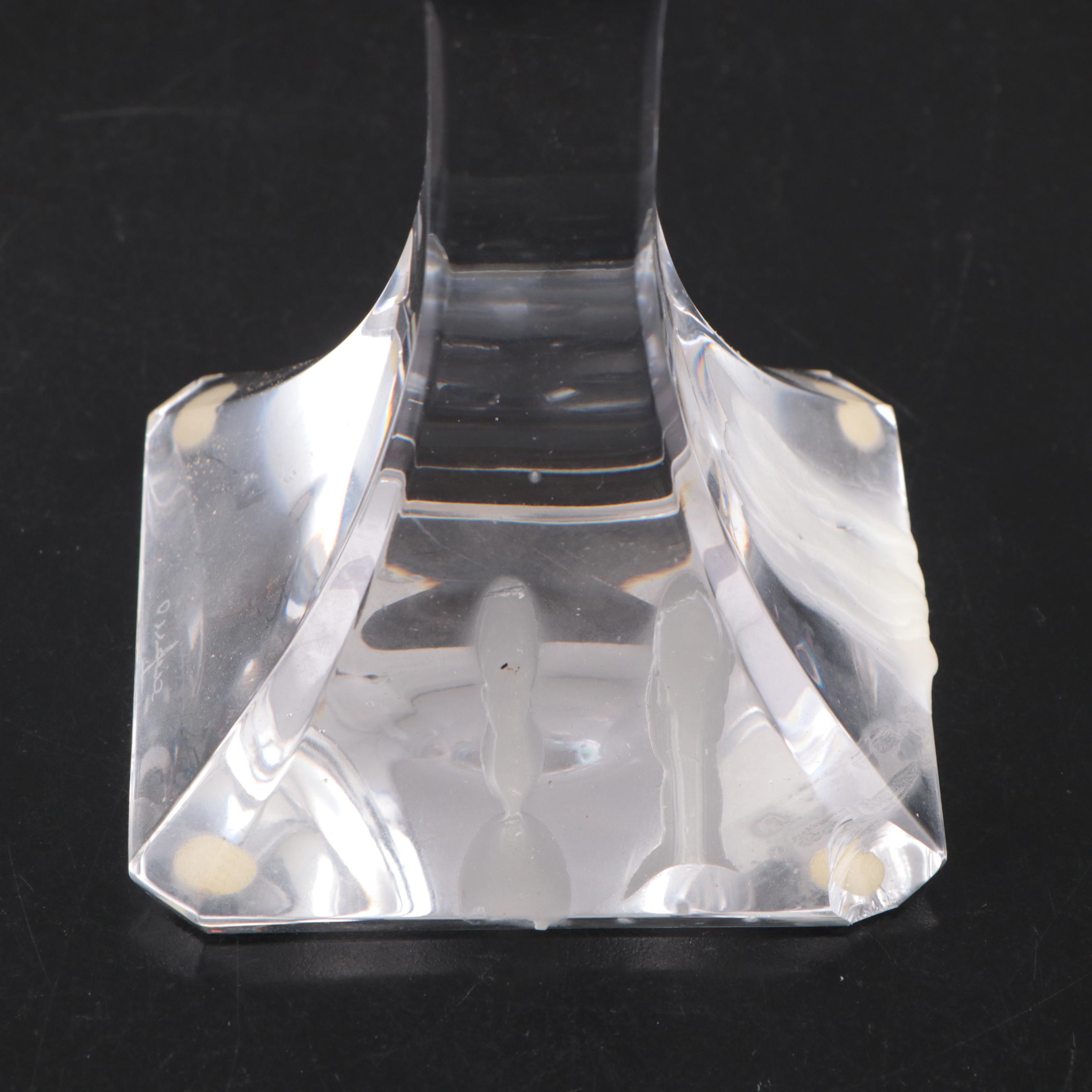 Orrefors "San Michele" Crystal Bowl and "Regina" Crystal Candlesticks