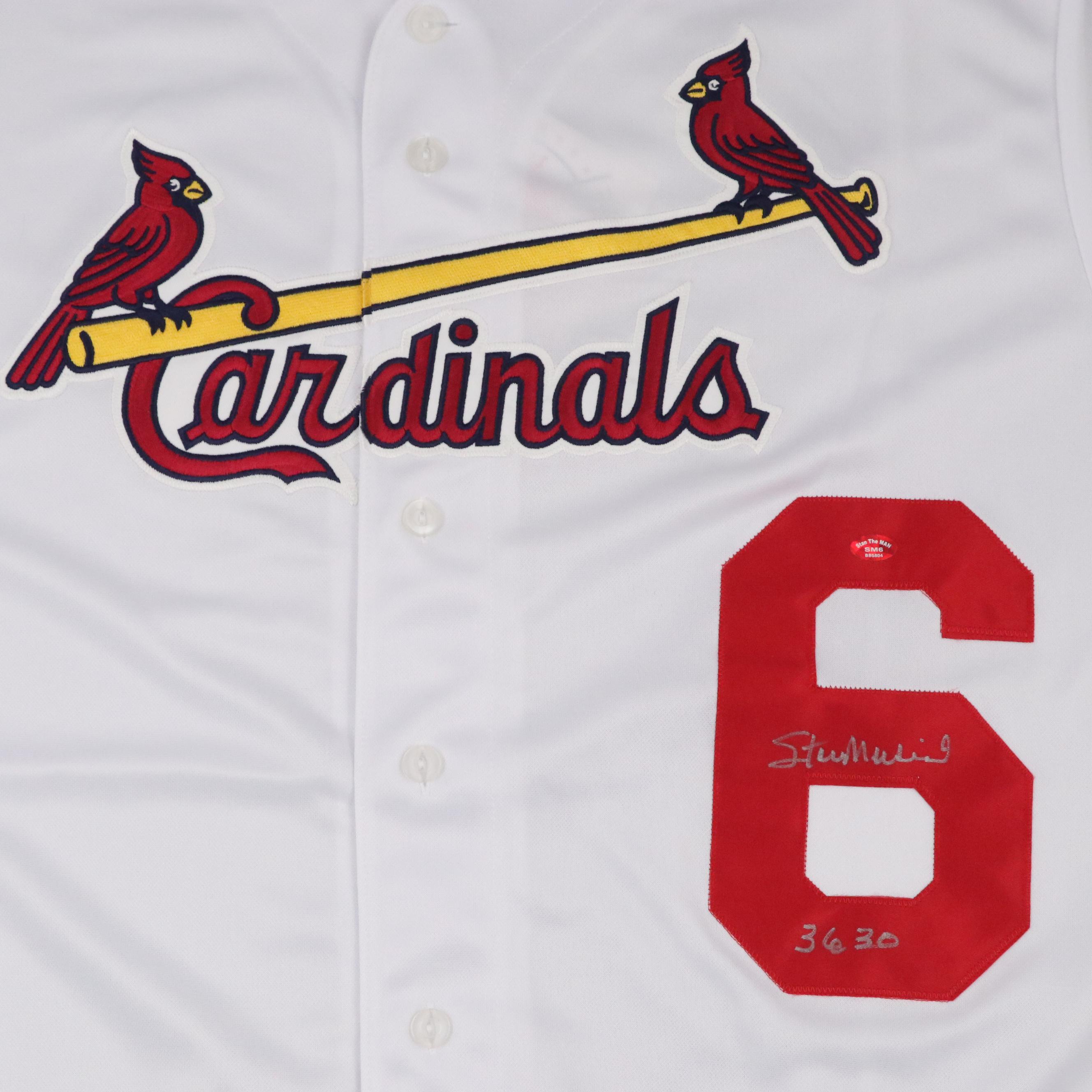 Stan Musial Signed St. Louis Cardinals Majestic Baseball Jersey