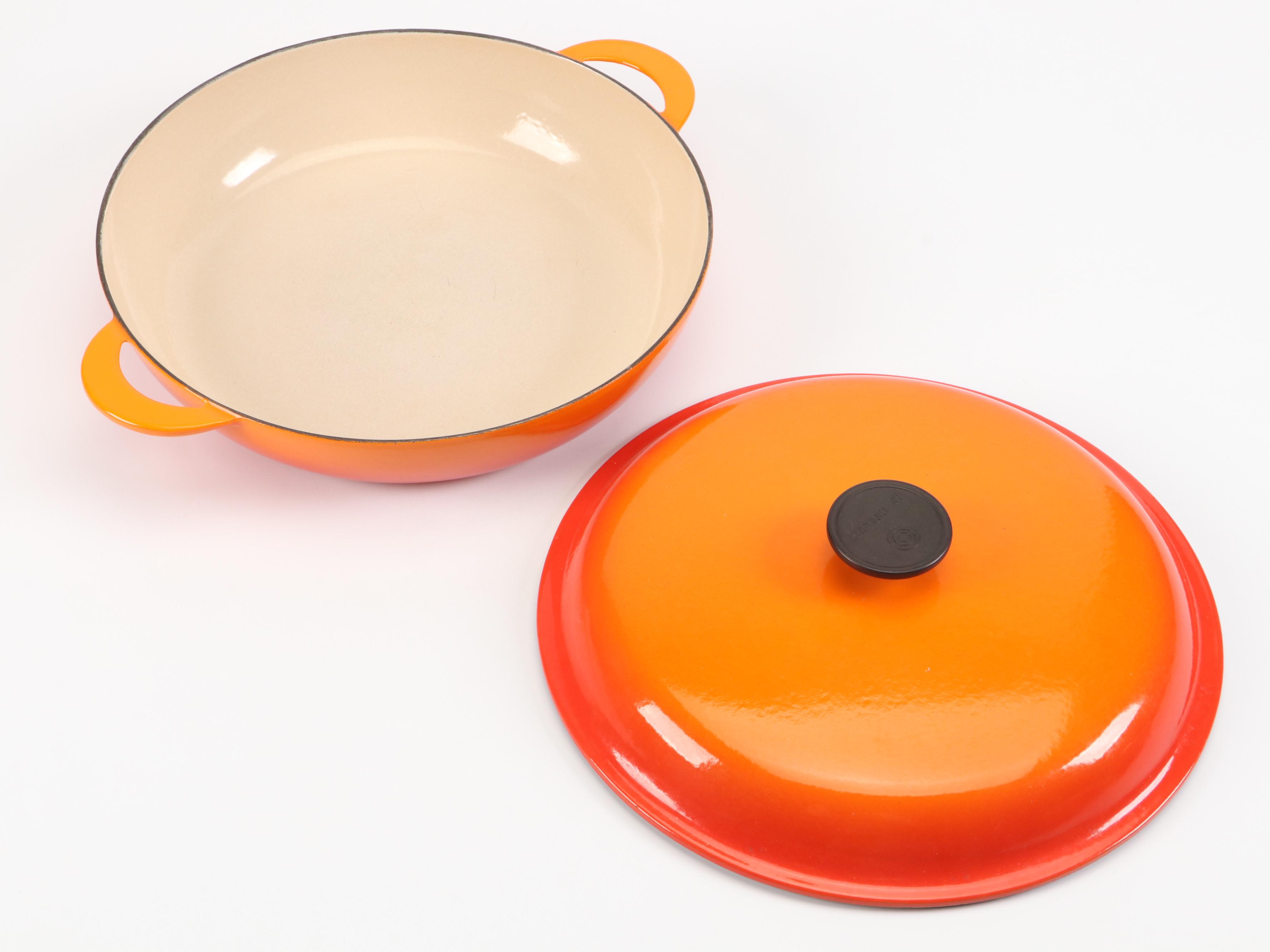 Le Creuset "Flame" Enamel Cast Iron Braiser, Pate Terrine and Casserole