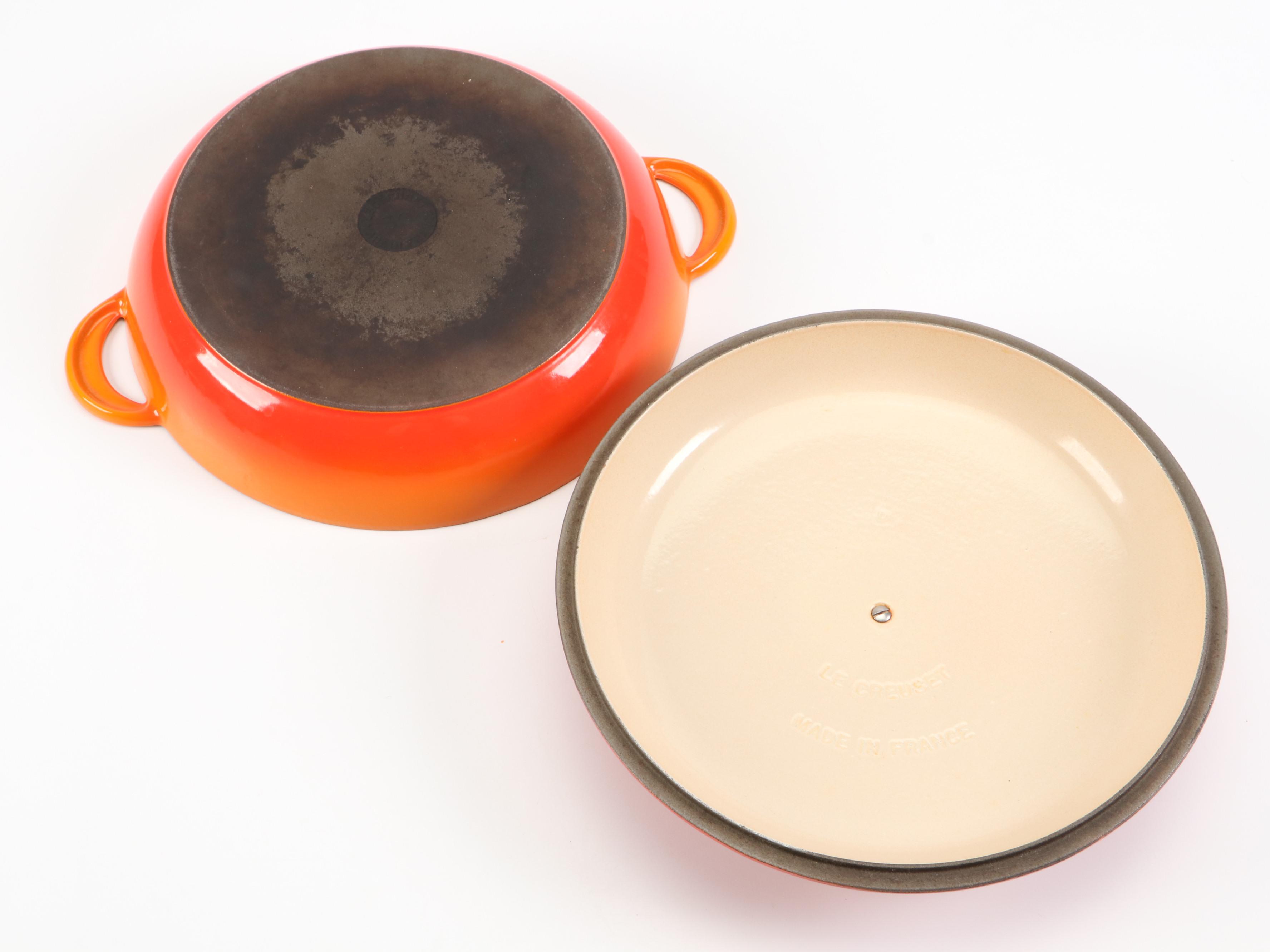 Le Creuset "Flame" Enamel Cast Iron Braiser, Pate Terrine and Casserole