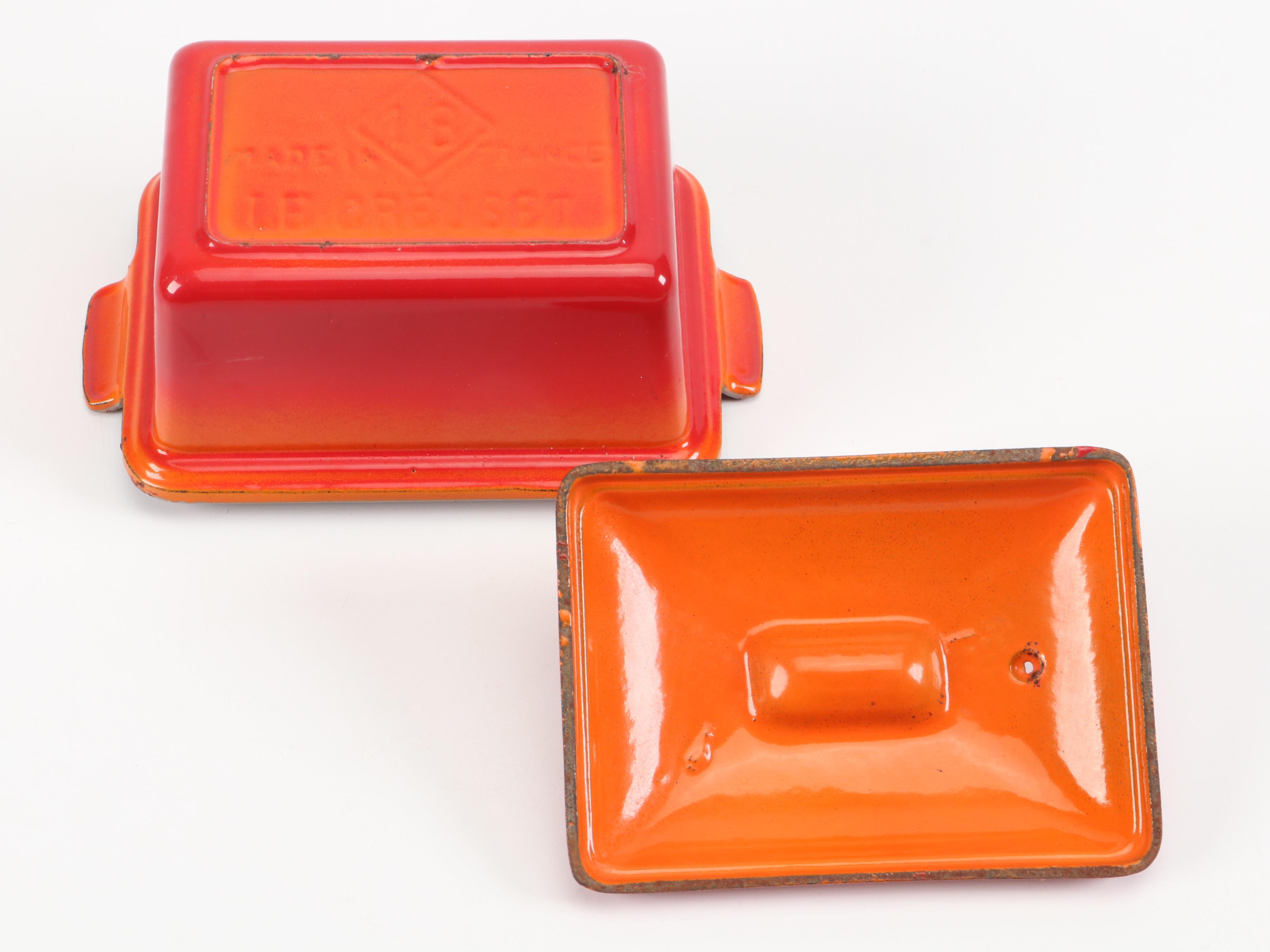 Le Creuset "Flame" Enamel Cast Iron Braiser, Pate Terrine and Casserole