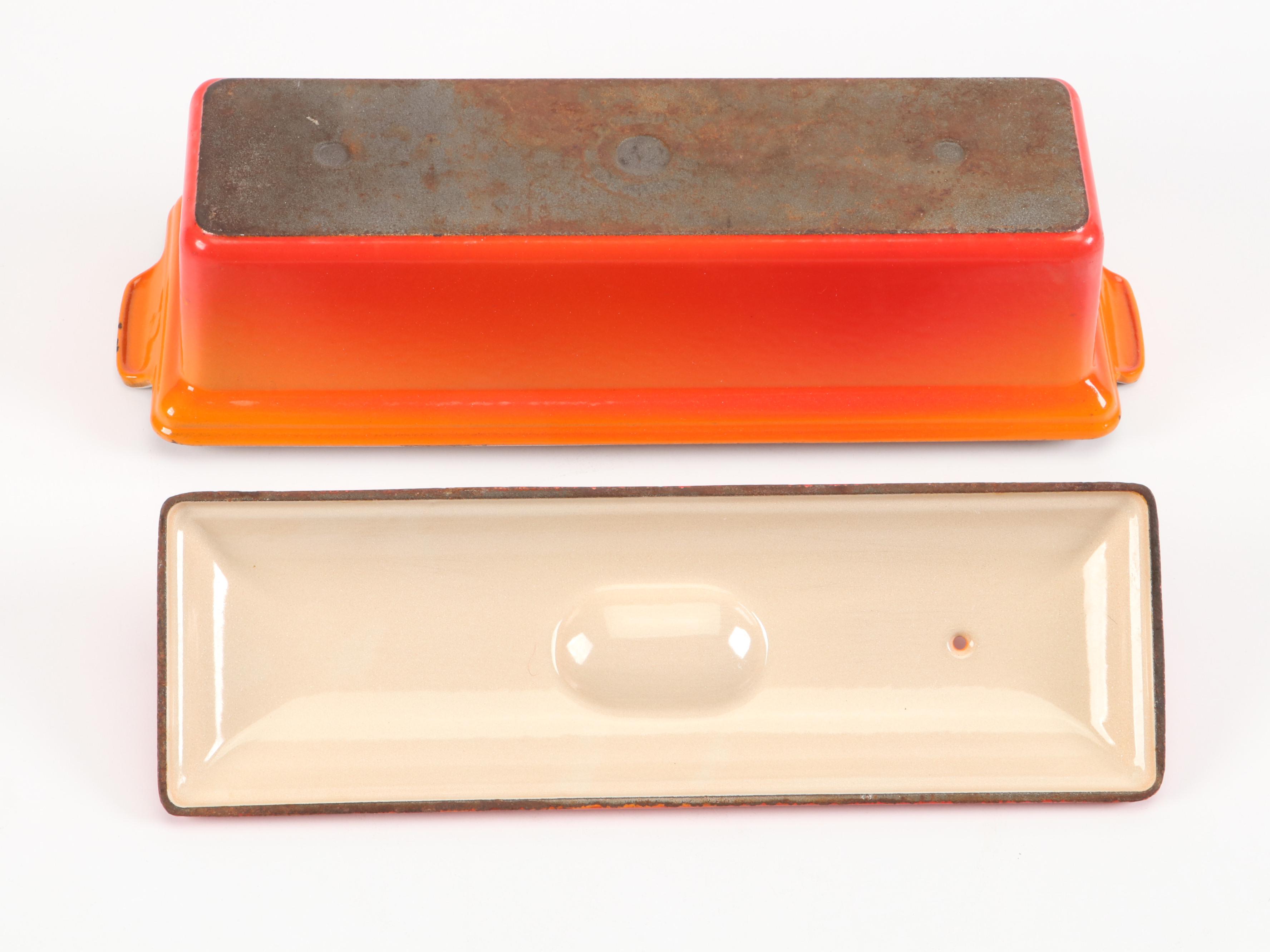 Le Creuset "Flame" Enamel Cast Iron Braiser, Pate Terrine and Casserole