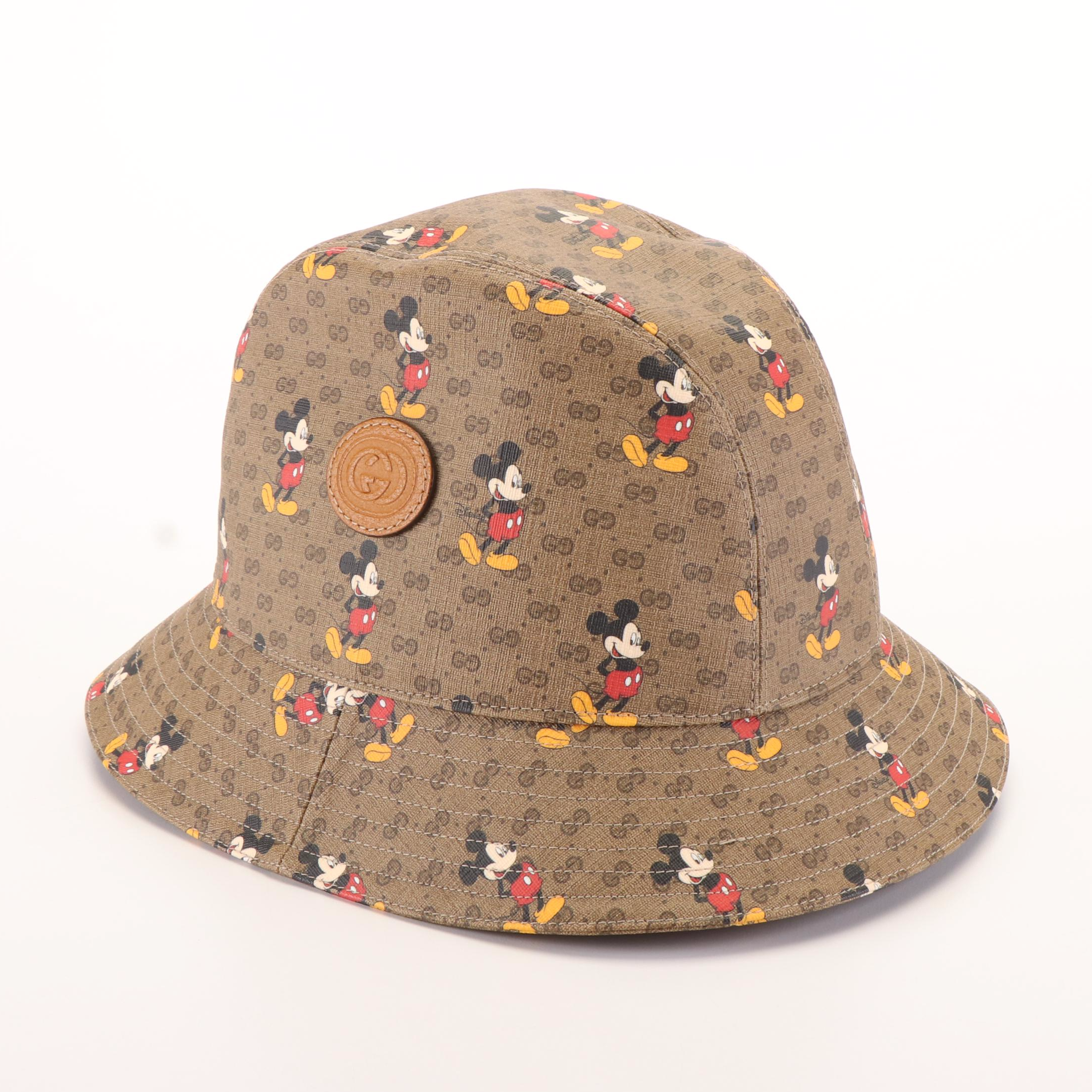 Gucci x Disney GG Coated Canvas Mickey Mouse Bucket Hat