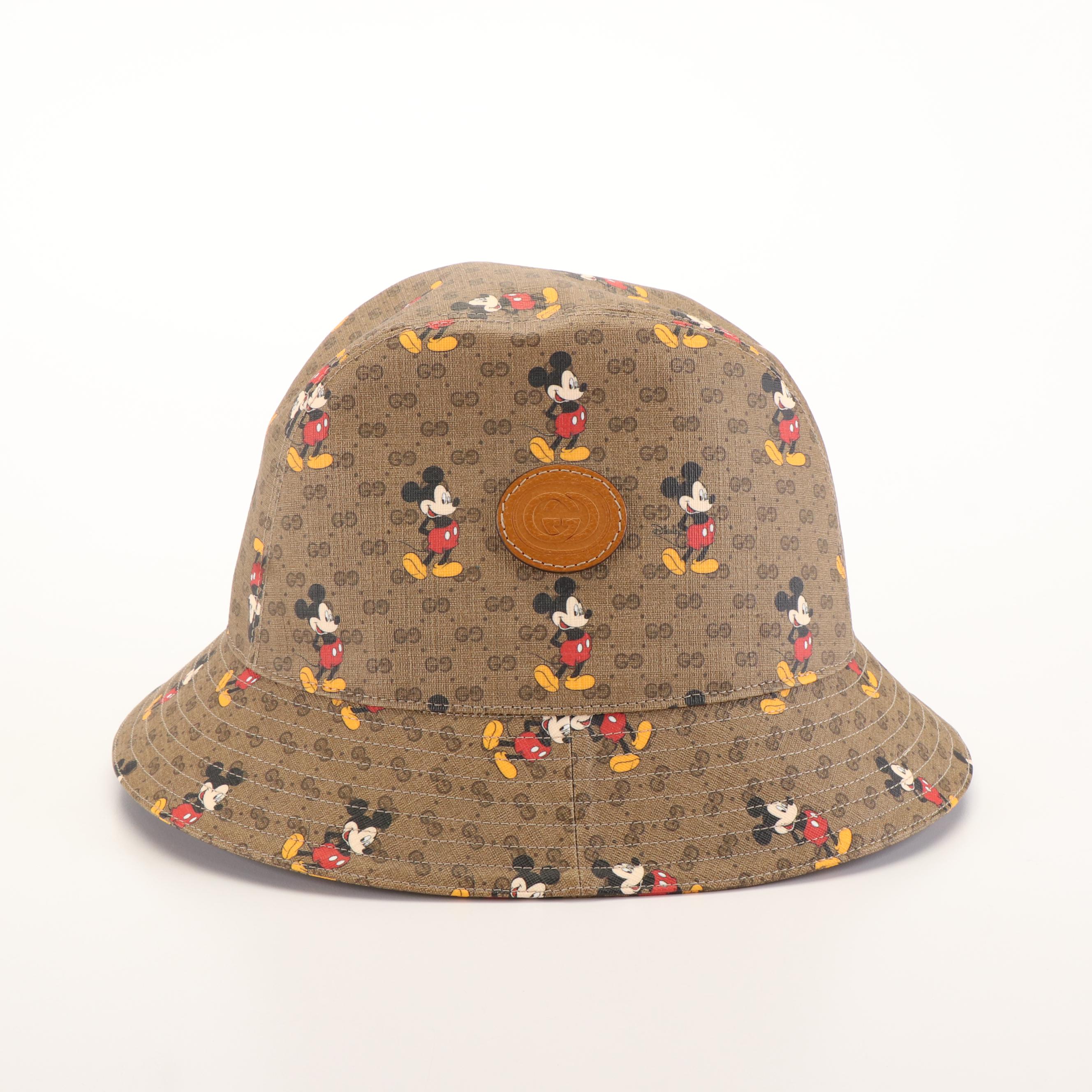 Gucci x Disney GG Coated Canvas Mickey Mouse Bucket Hat